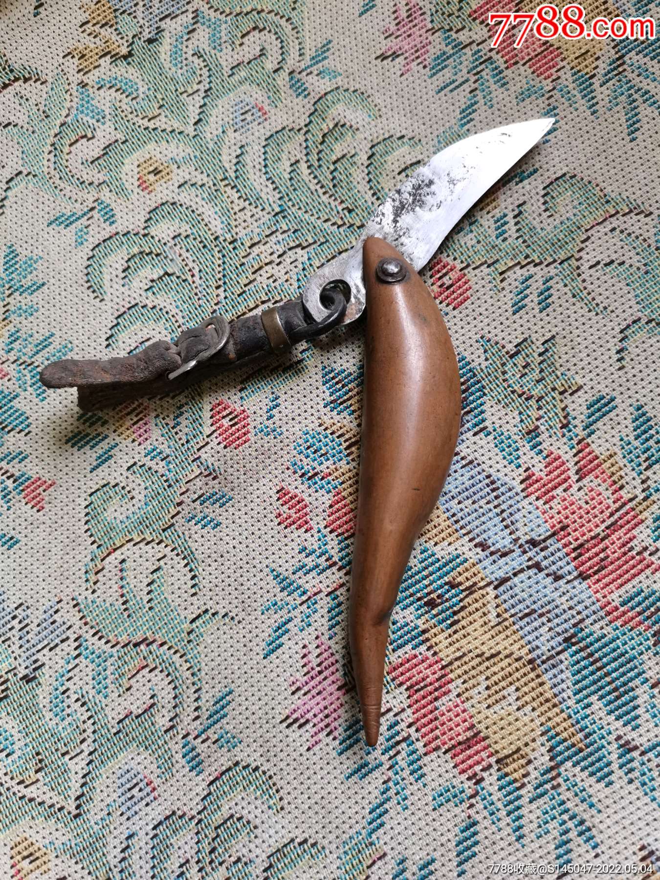 清朝老鱼刀包浆浓郁自然