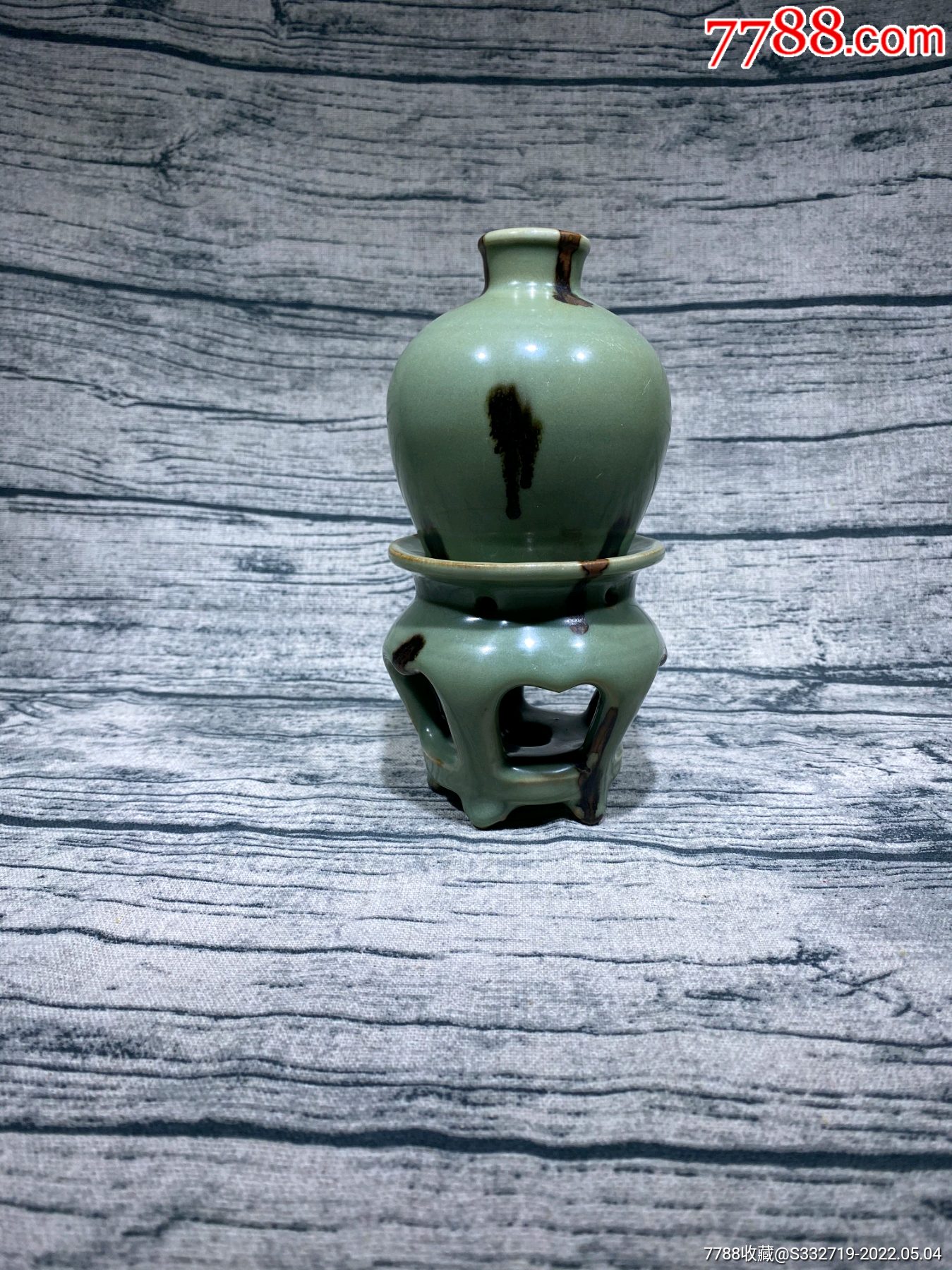 龙泉窑点彩瓶-青瓷/秘色瓷-7788商城__七七八八商品交易平台(7788.