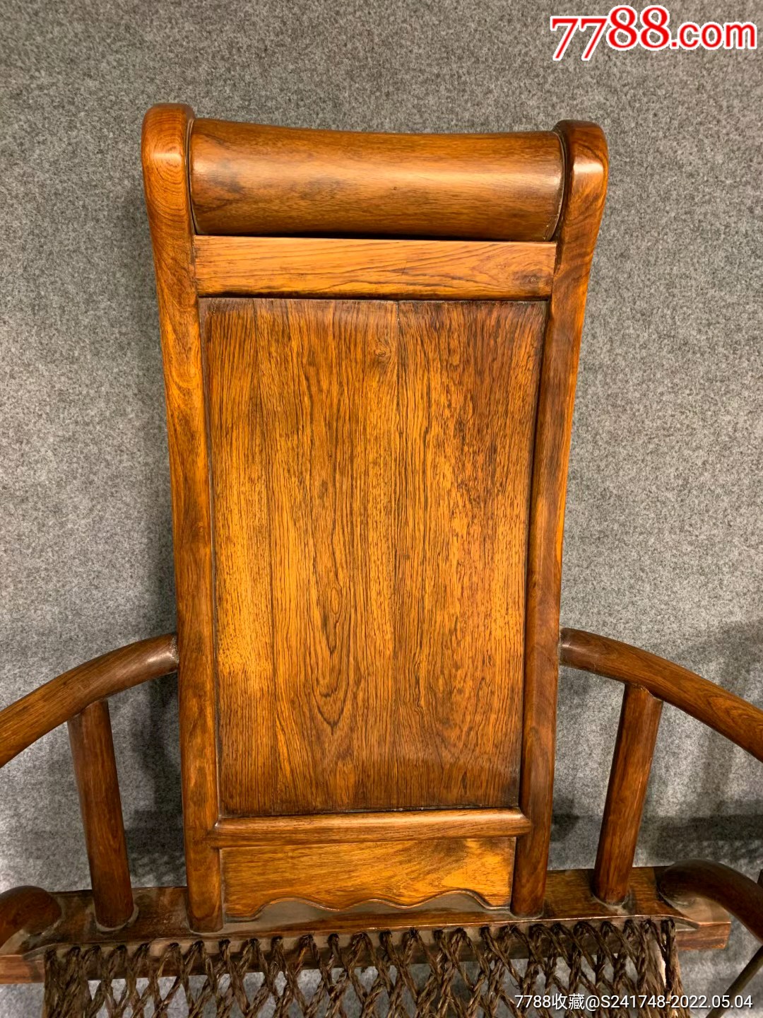 清代黄花梨交椅古董传世木器明清