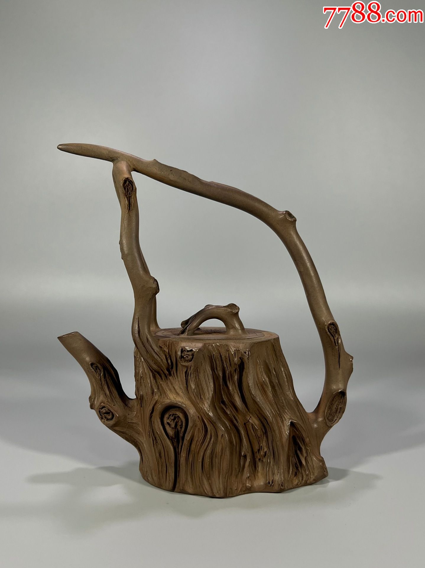 树桩紫砂提梁壶