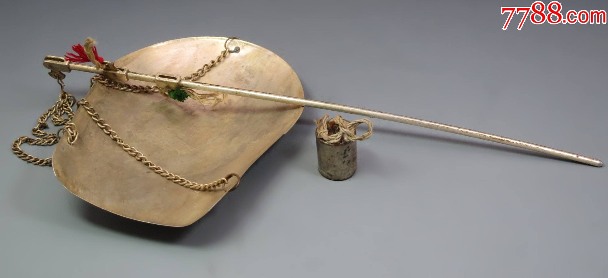 晚清民国成套秤秤砣等