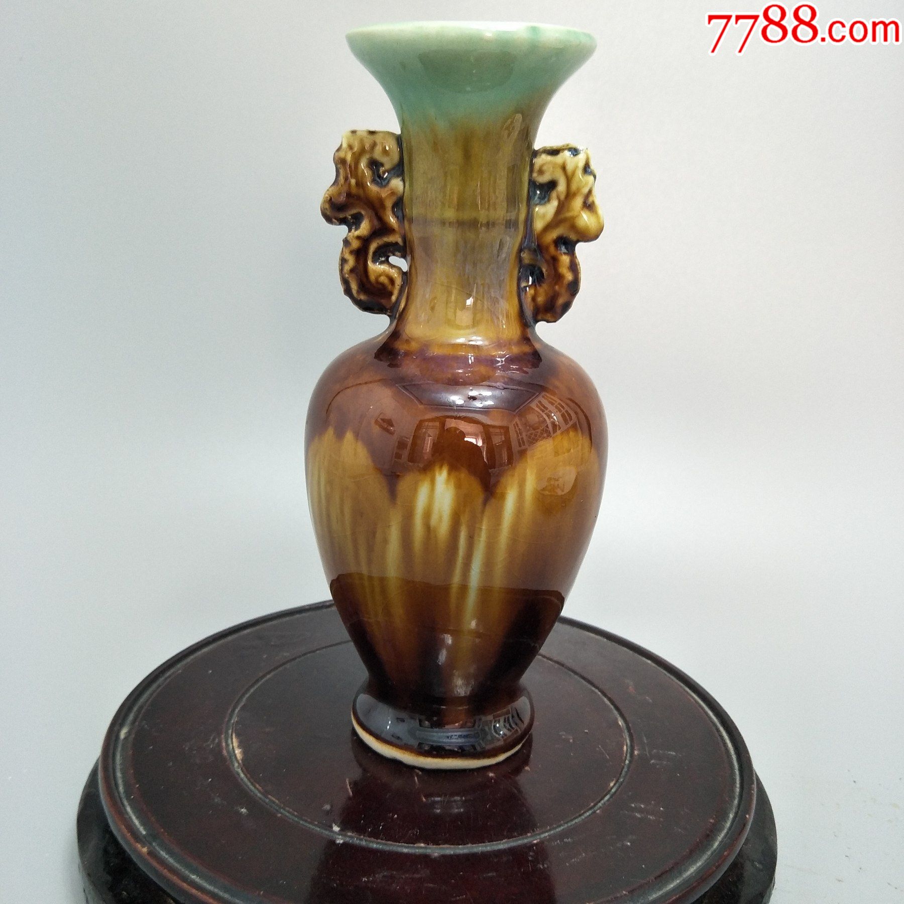 七十年代钧釉花瓶器型规整釉色漂亮完整包老包邮