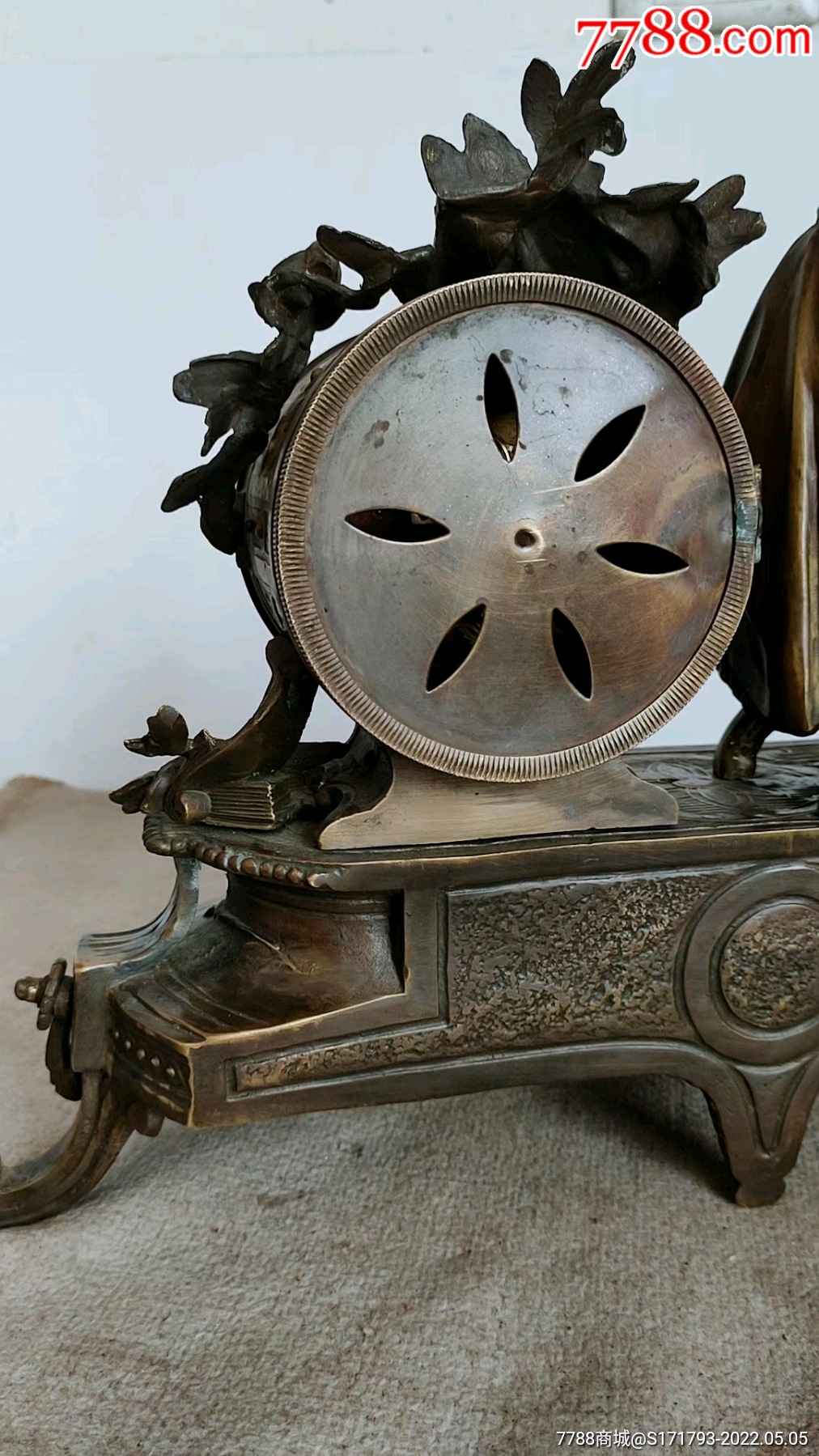 西洋进口纯铜座钟