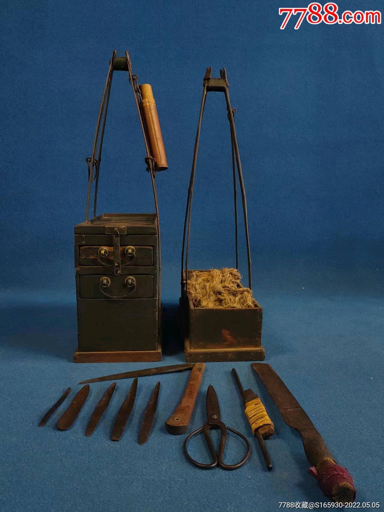 民俗精品篾匠工具一套全品包老