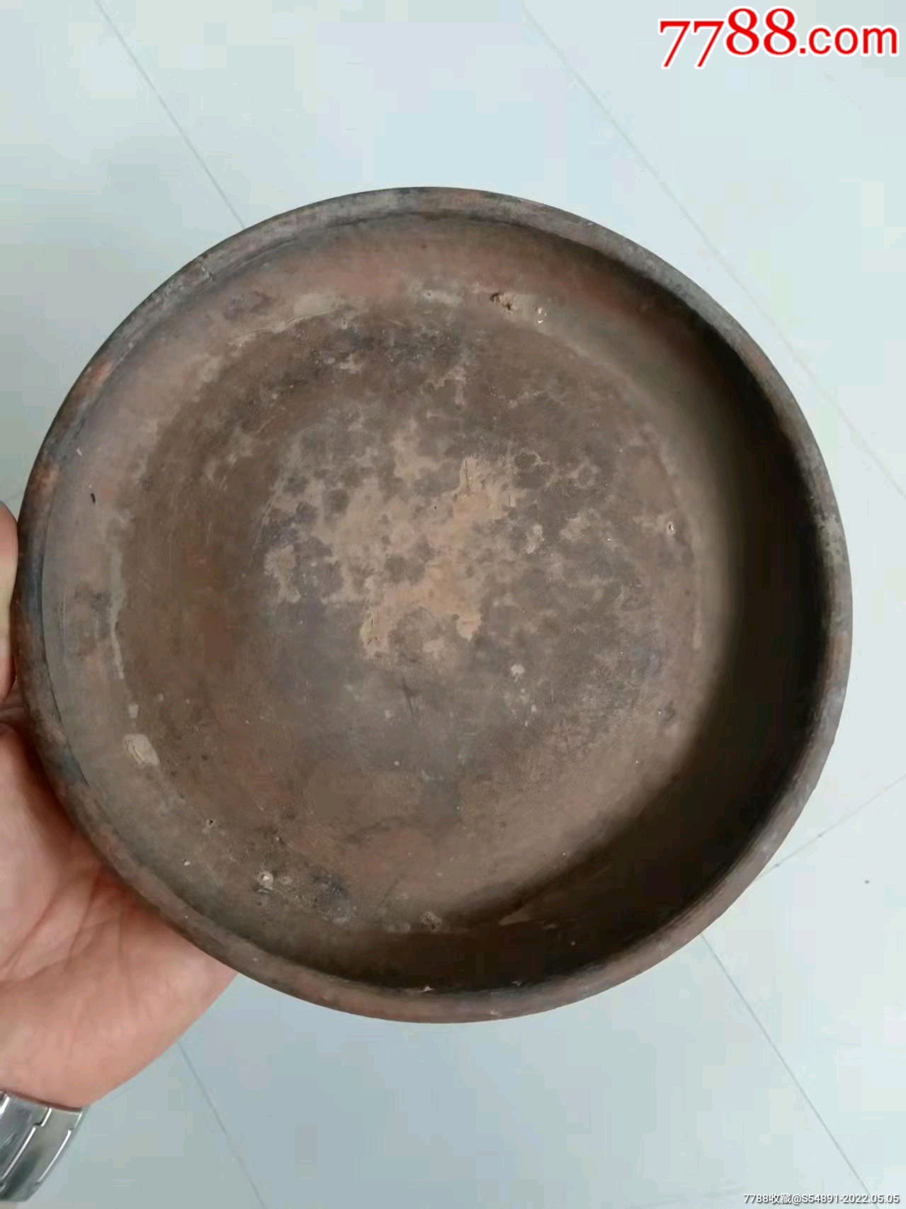 清代文房紫砂砚台