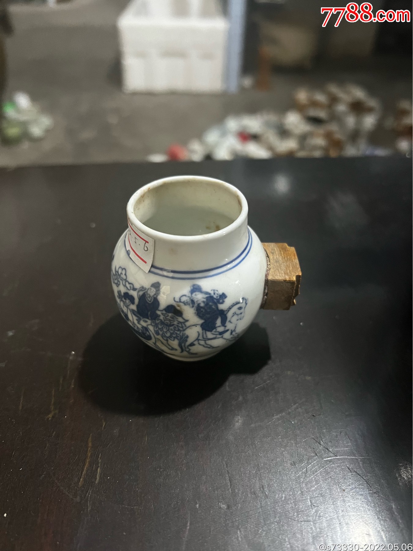 贴花鸳鸯戏水鸟食罐￥10五品以下9990年代以后,贴花