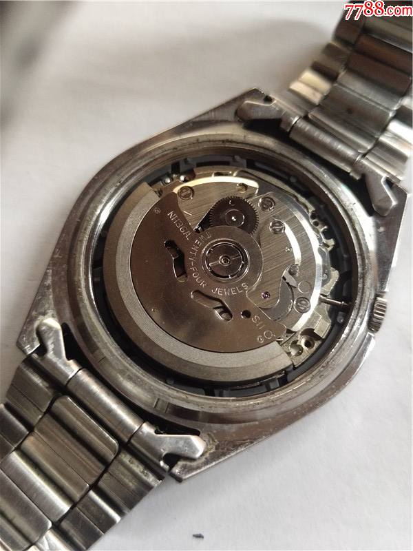 精工夜光点刻度盘全自动双日历男机械表机芯nh36a