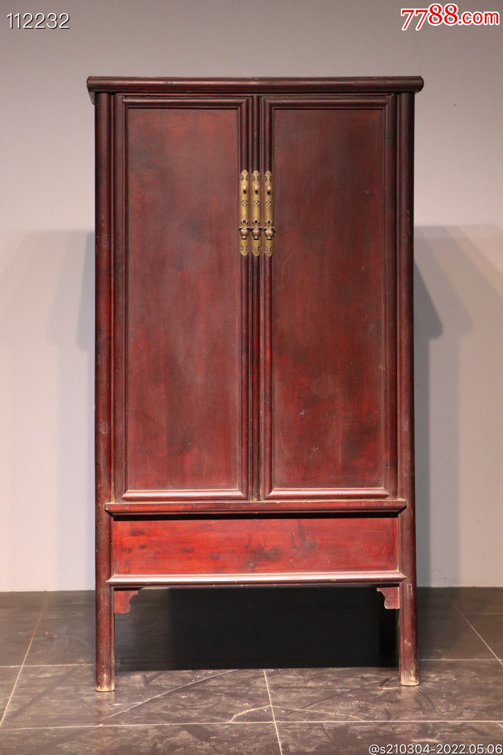 民国时期榆木面条柜一个完整无缺品相如图