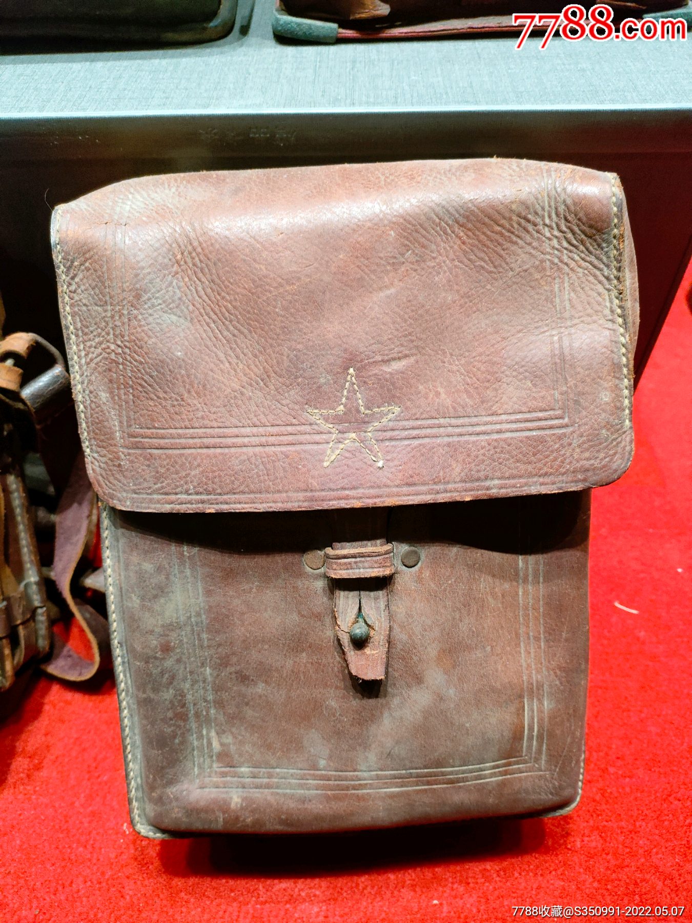抗战时期日军公文包地图包抗战鬼子物品红色博物馆展览品
