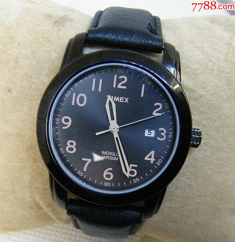 timex天美时简约商务休闲石英表-黑钢夜光款_手表/腕表_第3张_7788