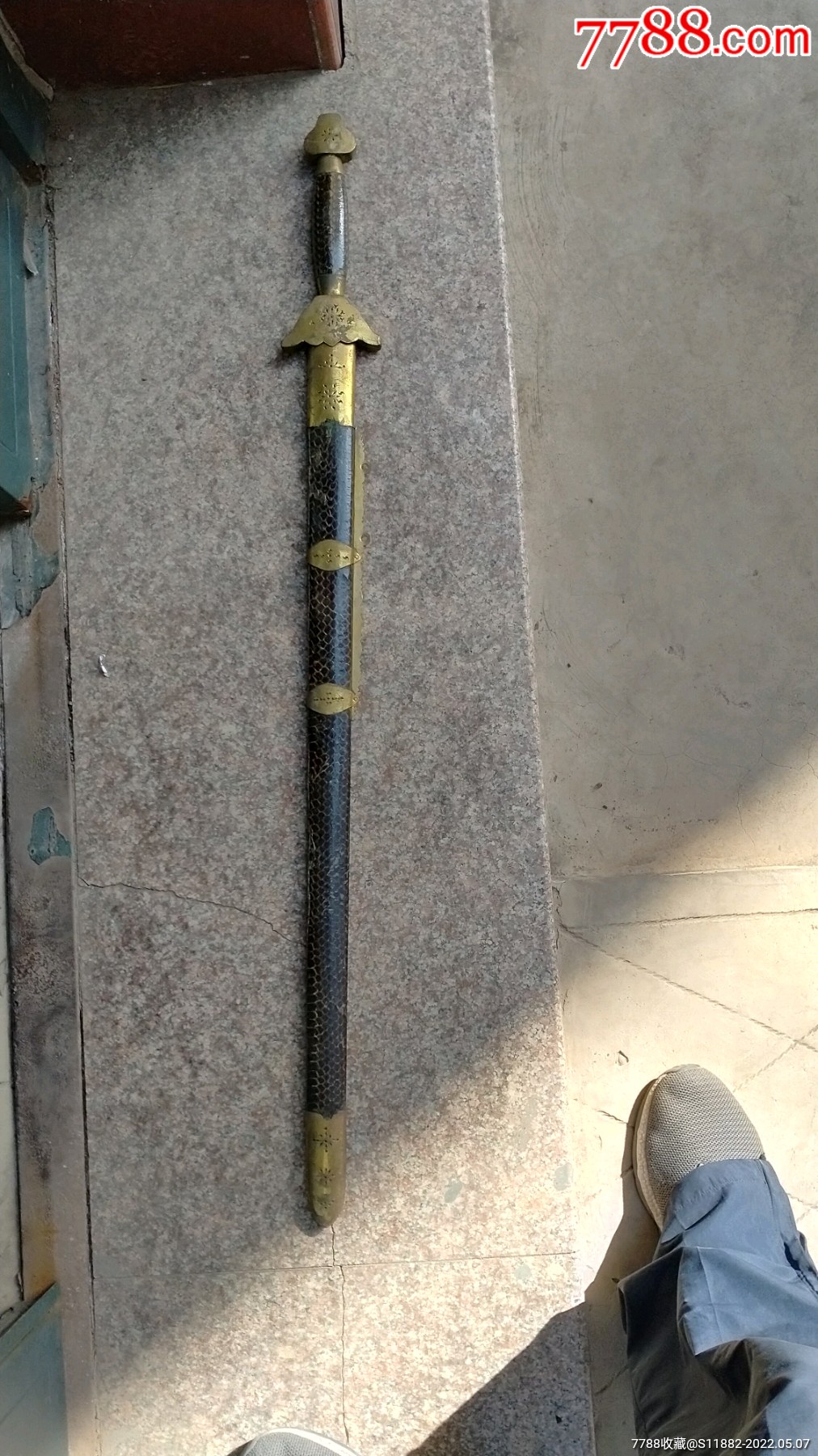 武术练功爱好者蛇皮剑长剑