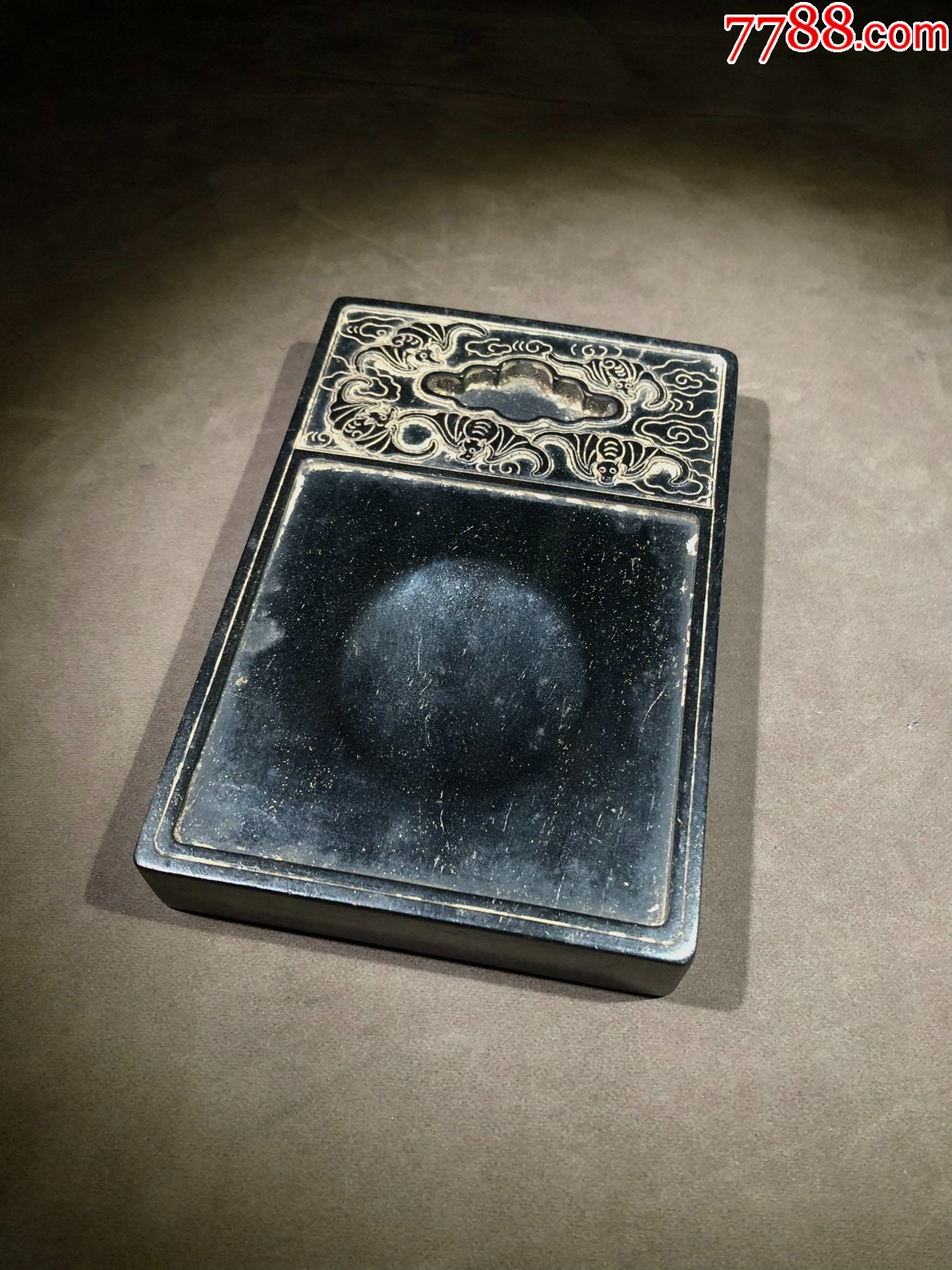 名家"陶绍源"五福临门端砚,木质砚,_端砚_第1张_7788砚台收藏