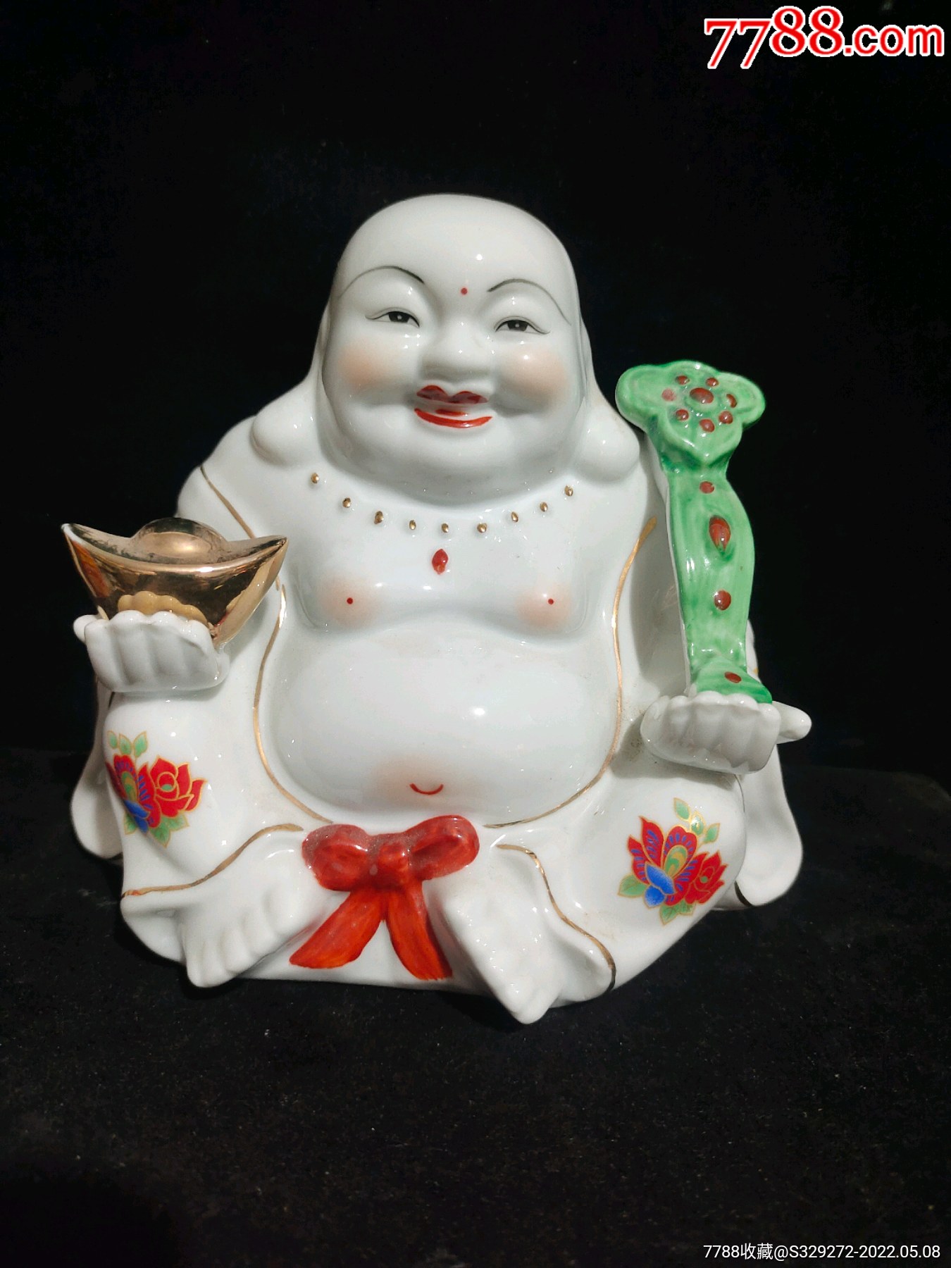 文革时期弥勒佛瓷器佛像