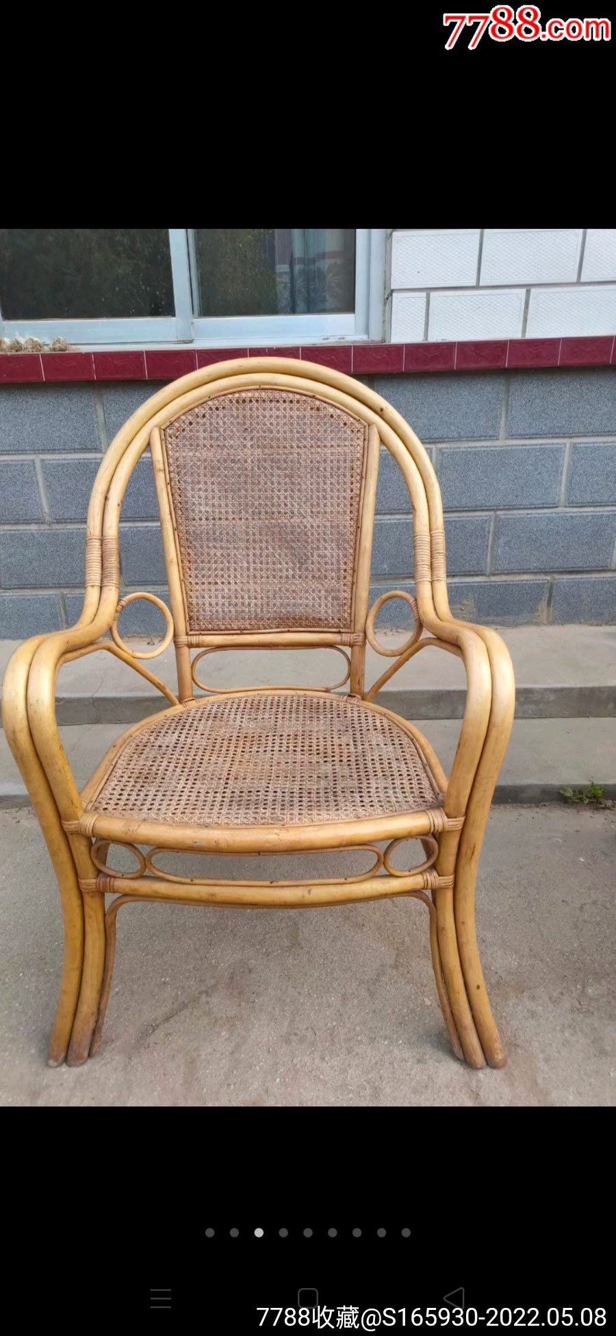 竹制凉椅做工精致大气舒适品相一流结实稳固尺寸长68宽60高105座面高