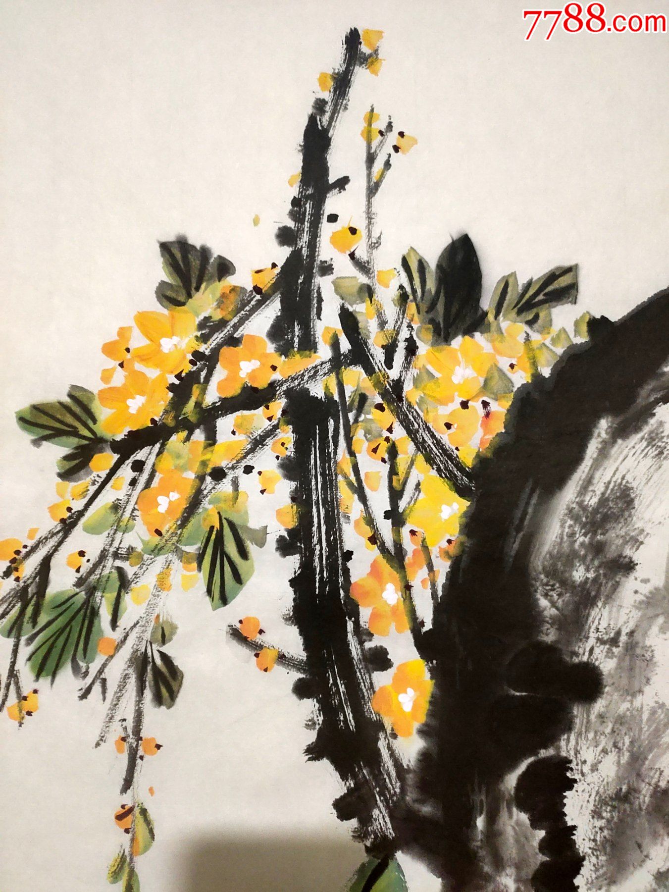 诸涵花鸟画4890诸乐三之子字桂樵别名大声