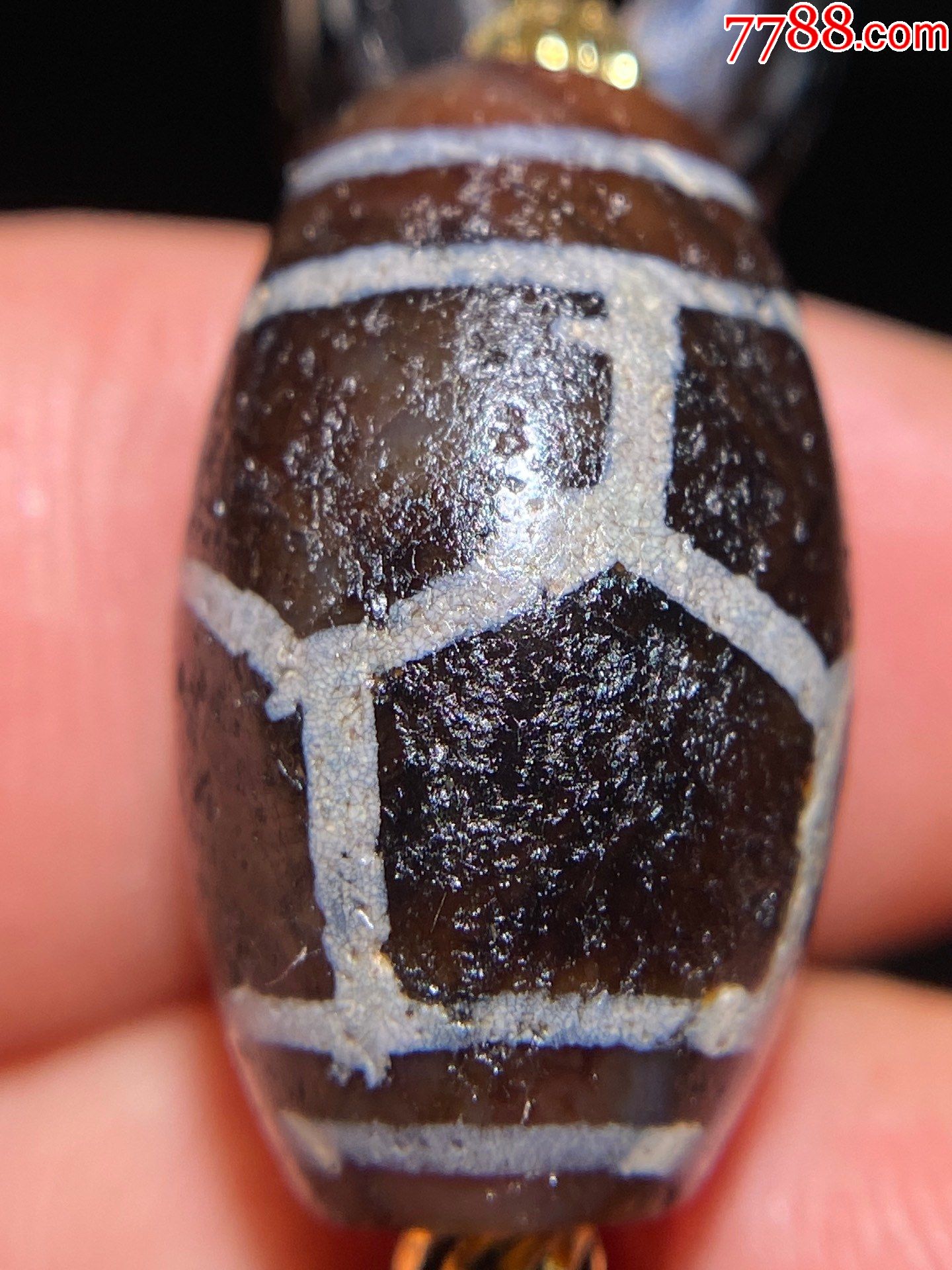 镶蚀老天珠手串