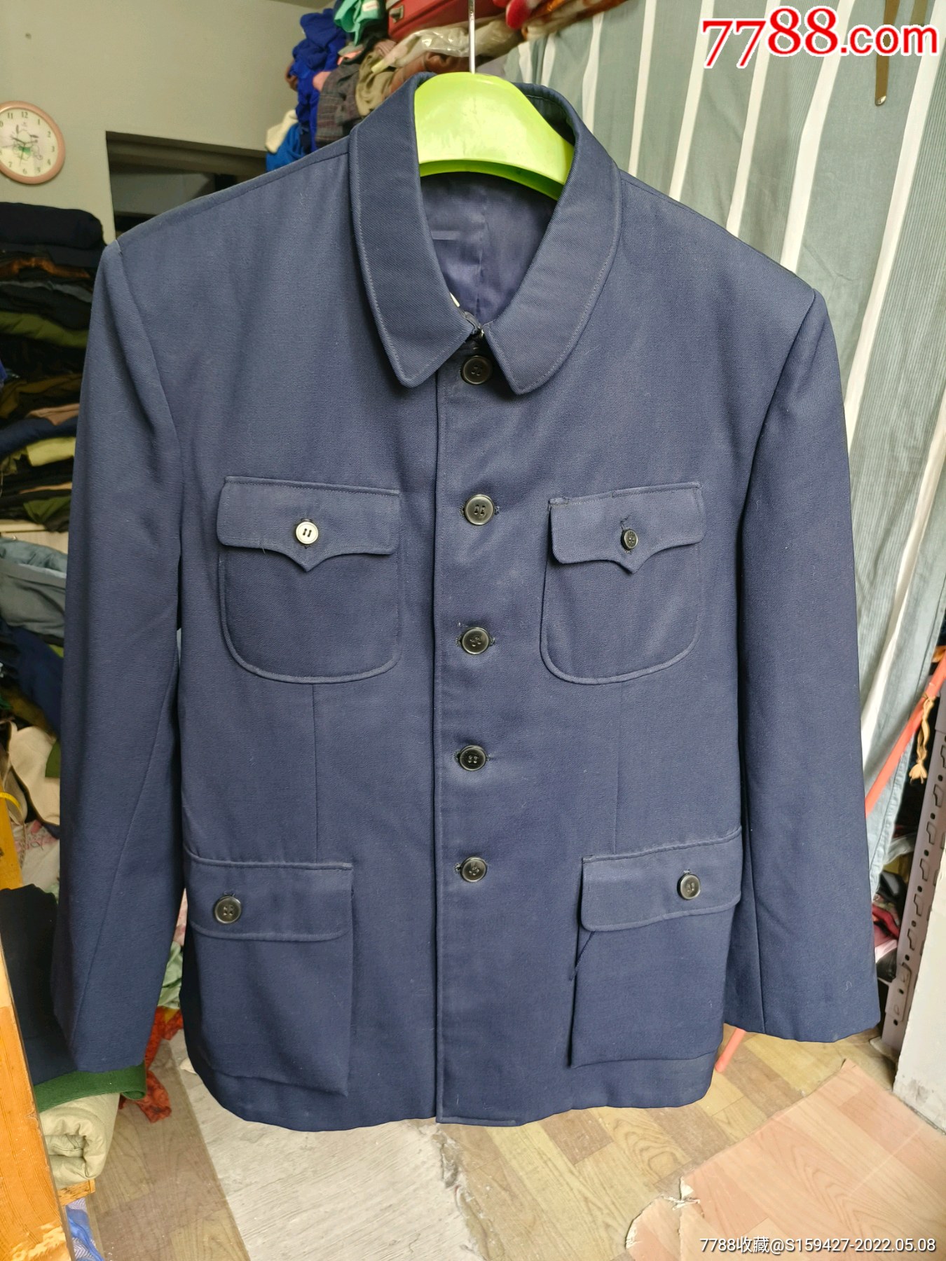 华表牌纯毛华达呢中山装