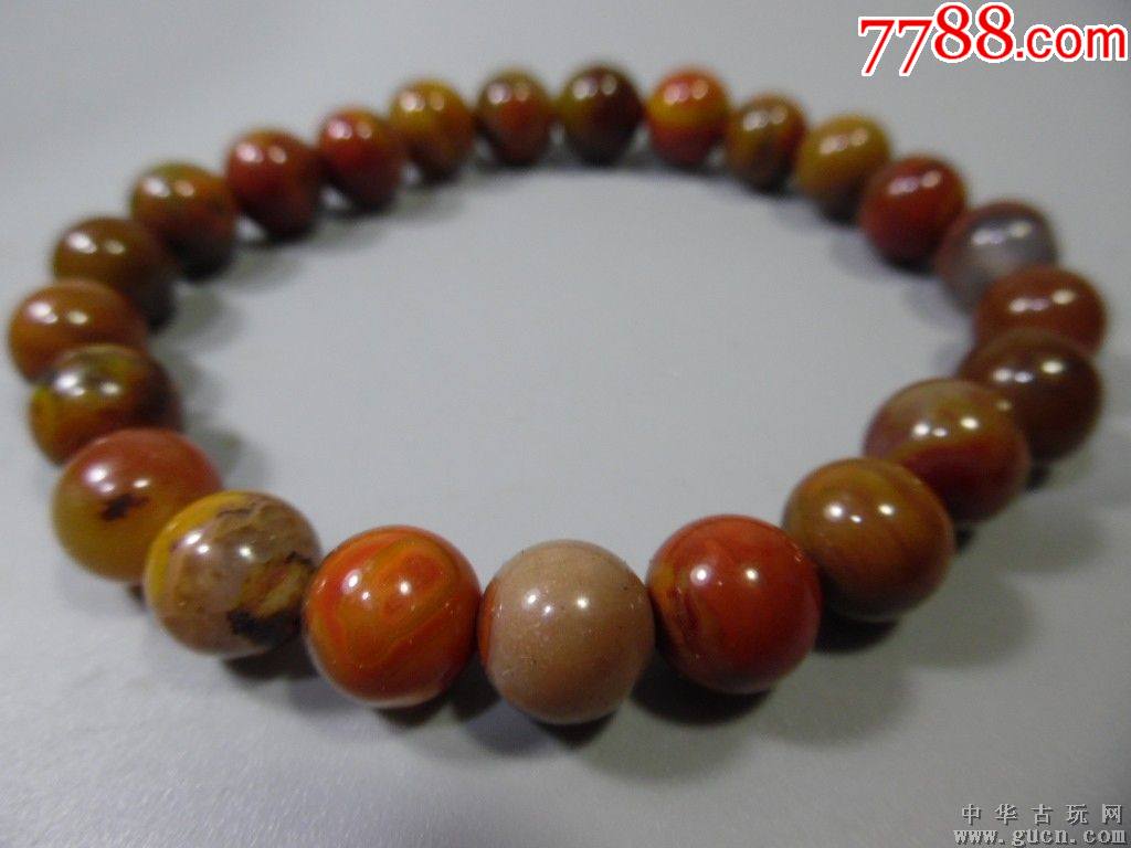 民国时期战国红玛瑙珠手链一件
