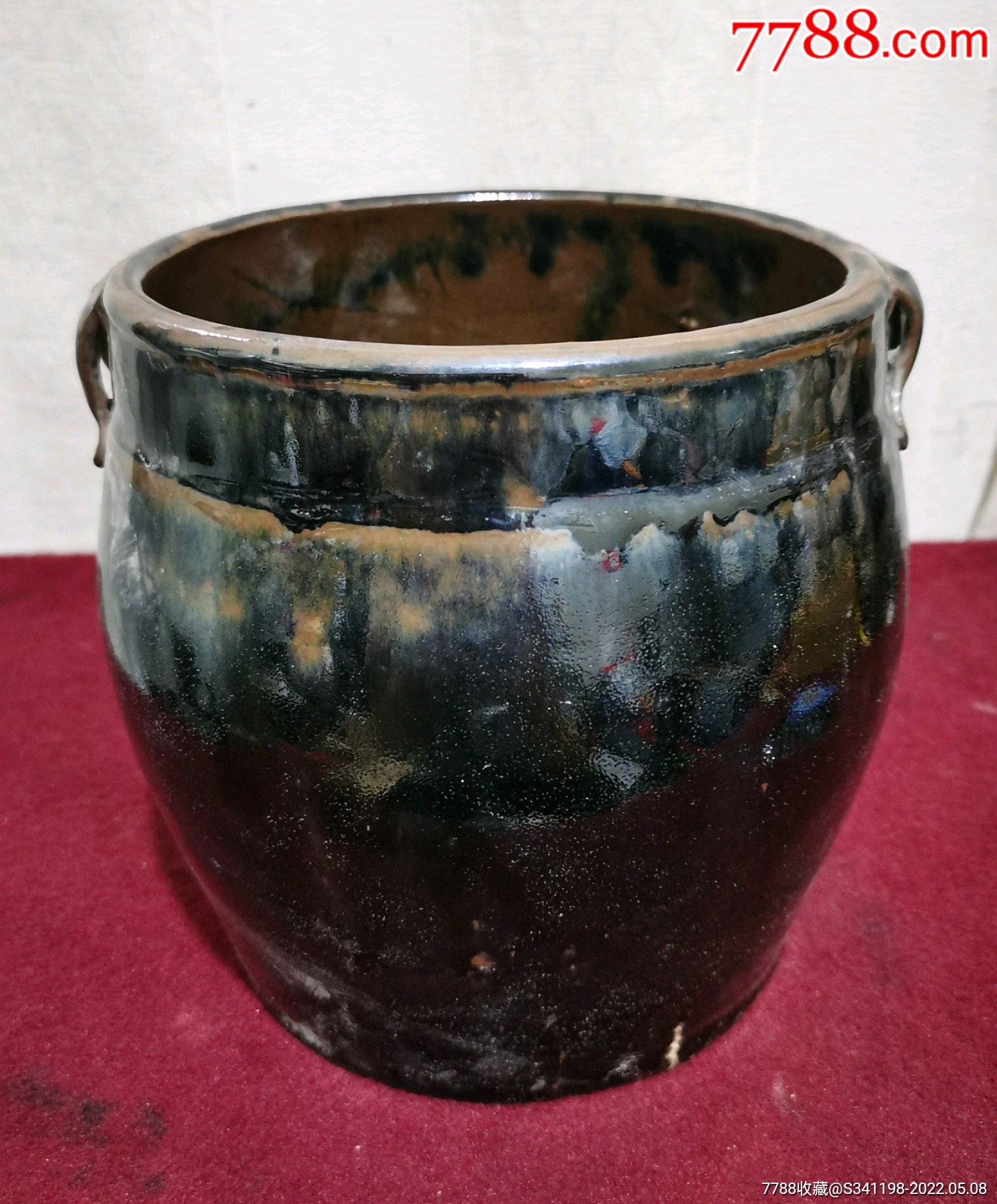 精美双耳黑釉罐-价格:180元-se86973891-黑瓷/天目瓷-零售-7788书画网