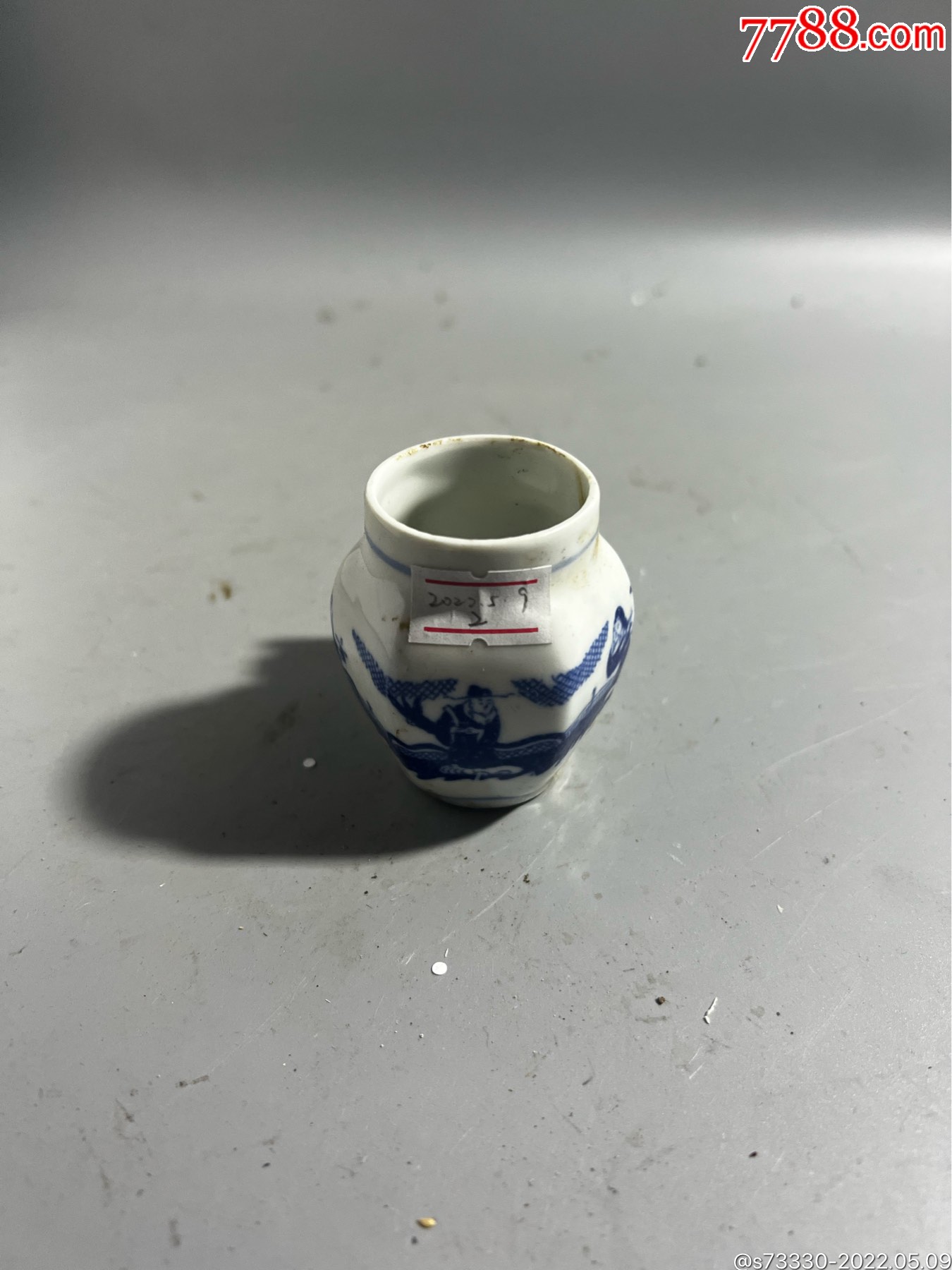 早期青花鸟食罐一只2