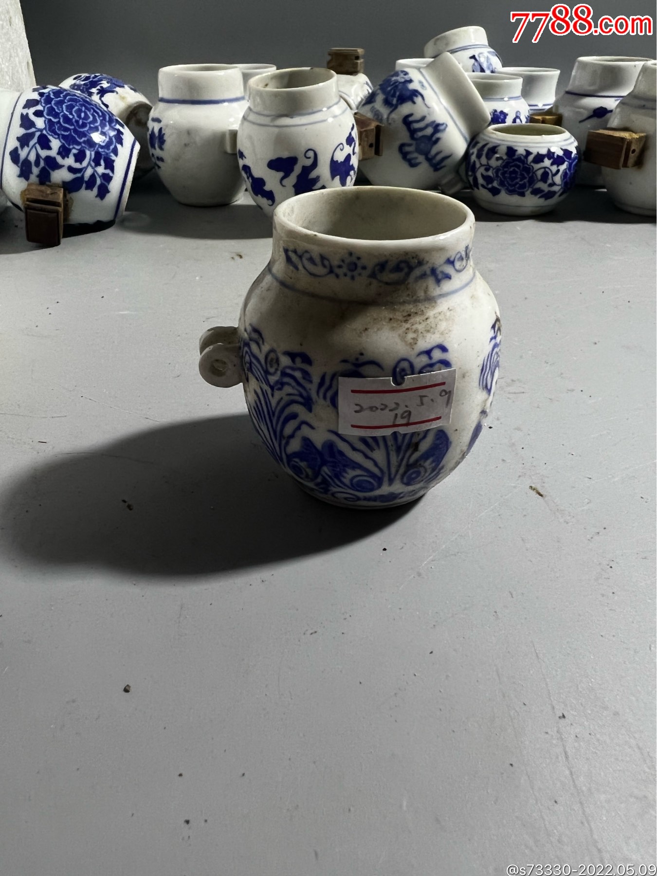 早期青花鸟食罐一只19