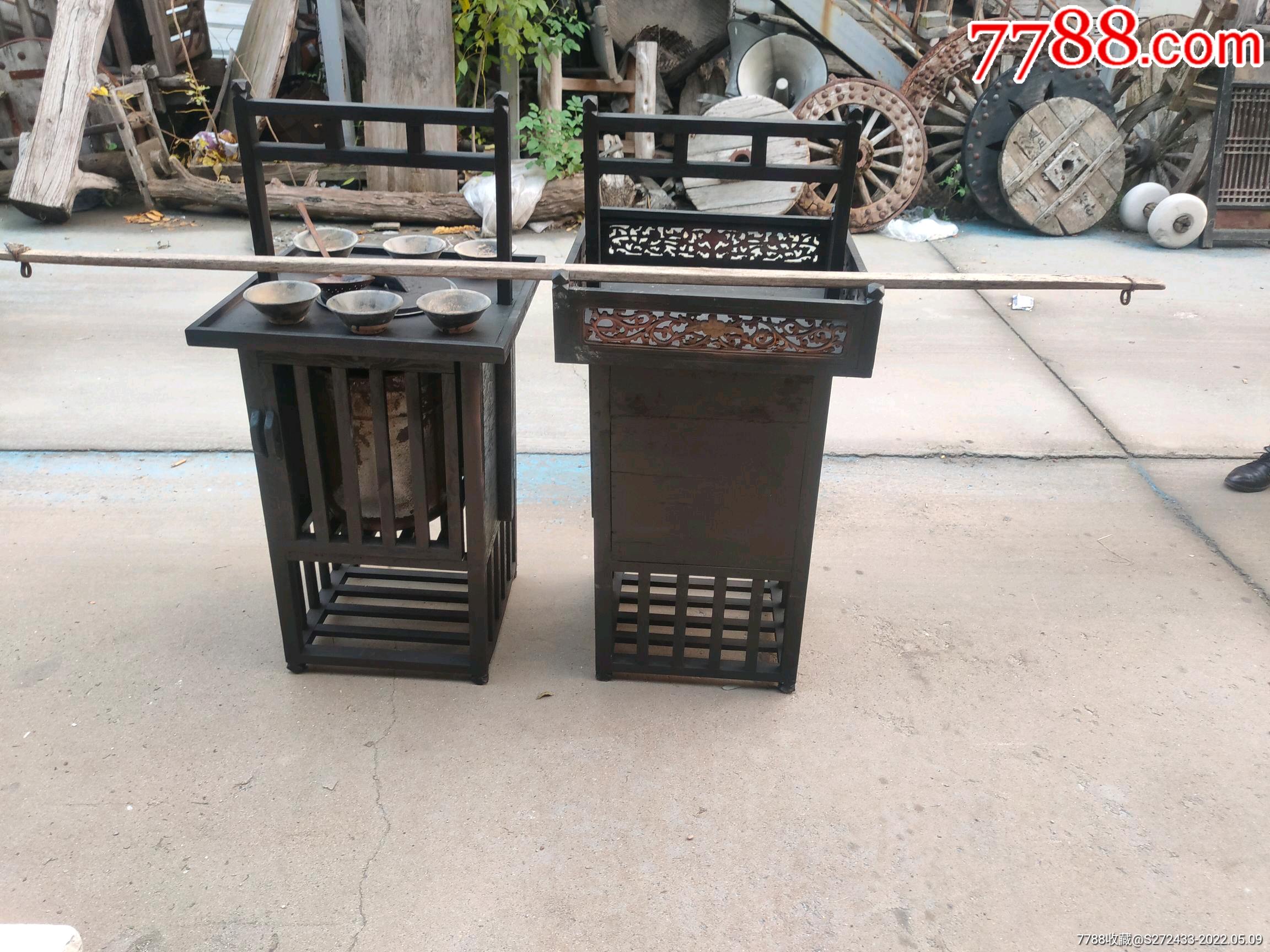 卖馄饨挑子一套品相一流收藏展览上品强强强