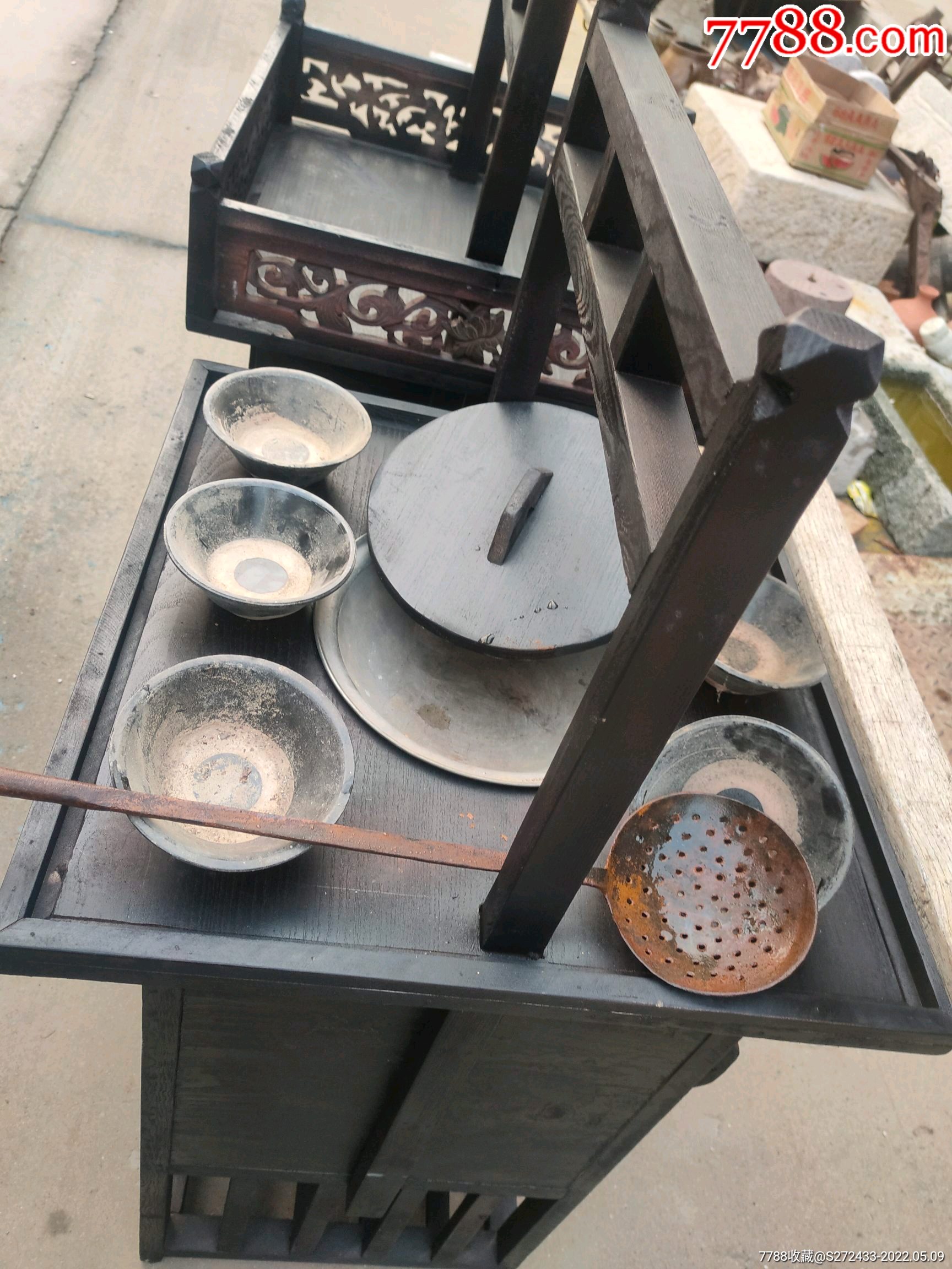 卖馄饨挑子一套品相一流收藏展览上品强强强