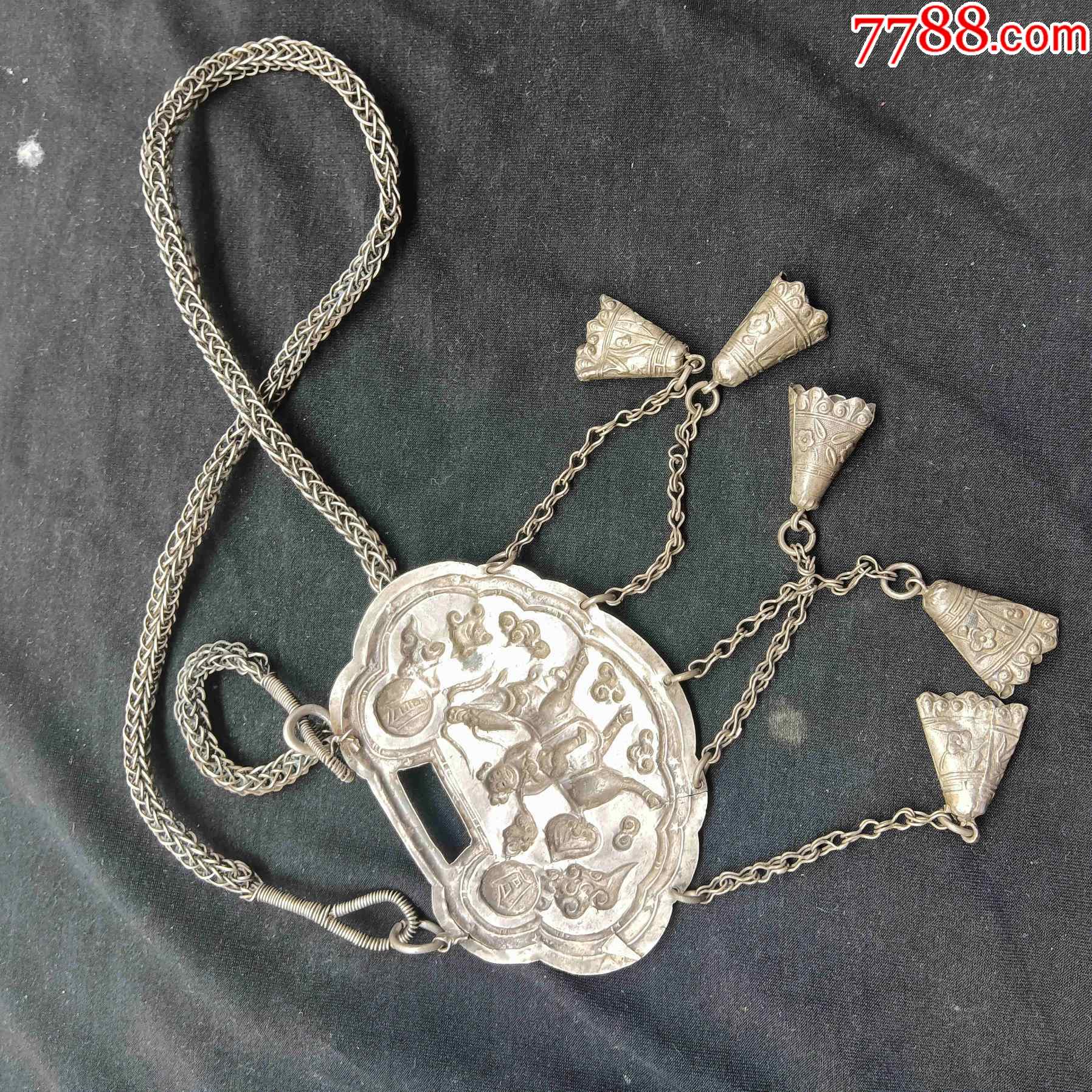 长命锁-价格:980元-se86982798-银锁/银项链-零售-7788钱币网