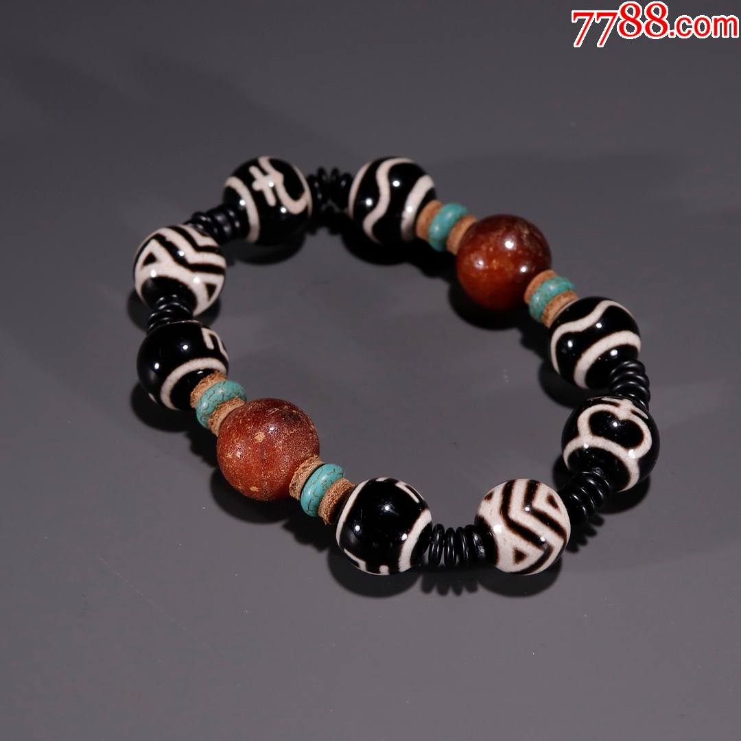 天珠搭蜜蜡手串