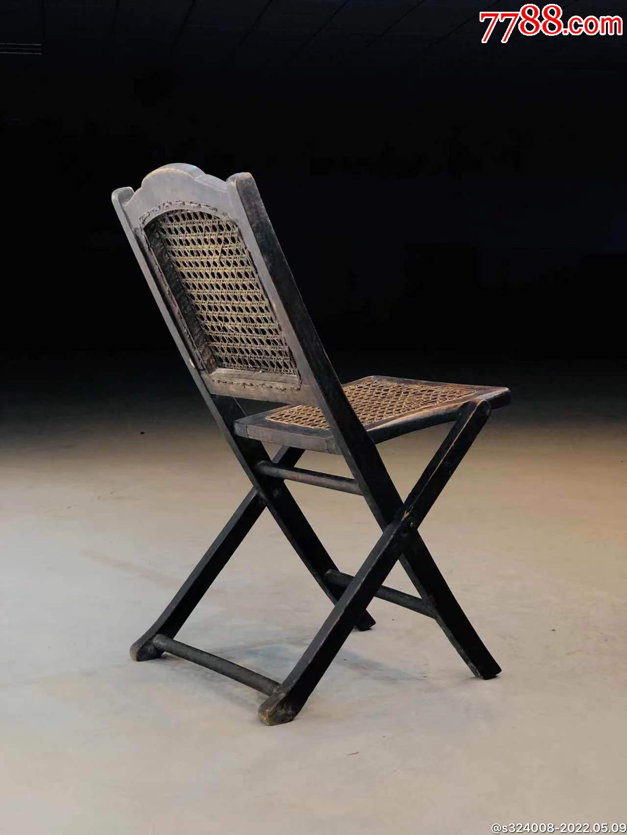 清代榆木交椅全品无修无松动