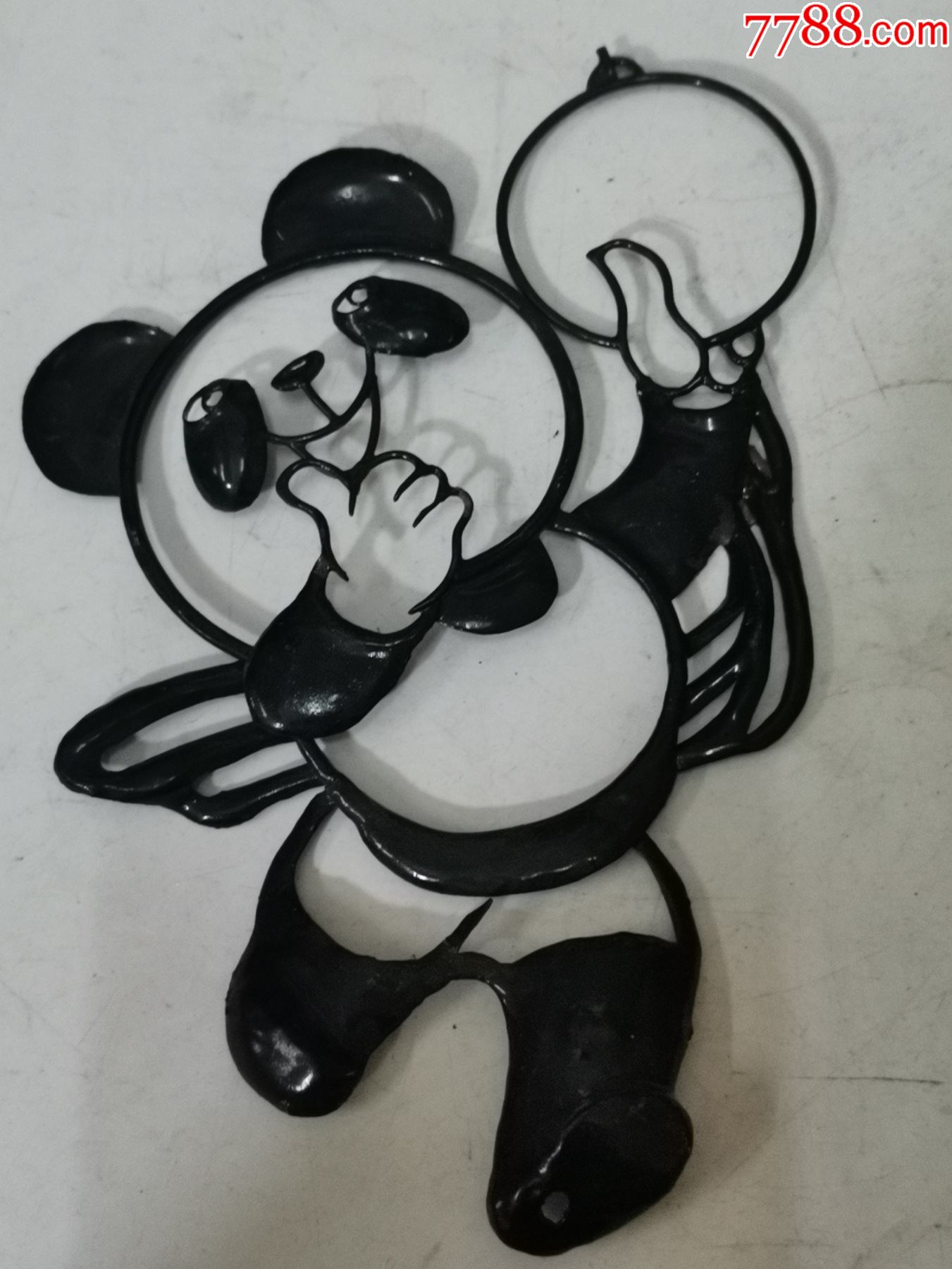 芜湖铁画熊猫_铁皮画_第1张_7788琉璃收藏