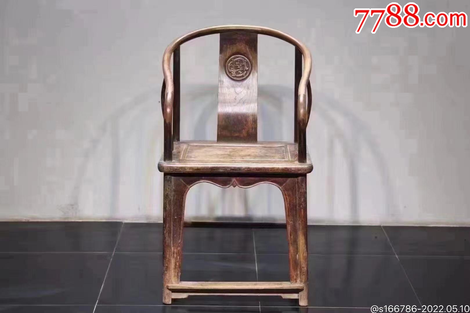 雅室陈设文人坐具桃椅明式做工做法考究椅圈曲线俊美曲线委婉且不出头