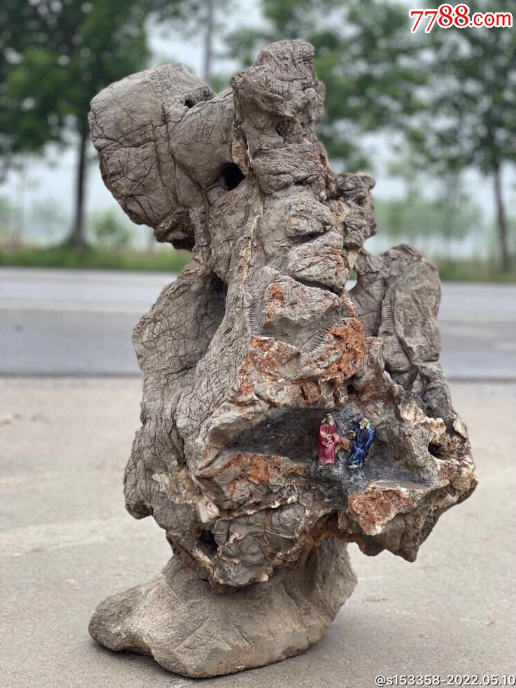 明代太湖石赏石,_其他奇石/岩石_图片欣赏_收藏价格_7788连环画