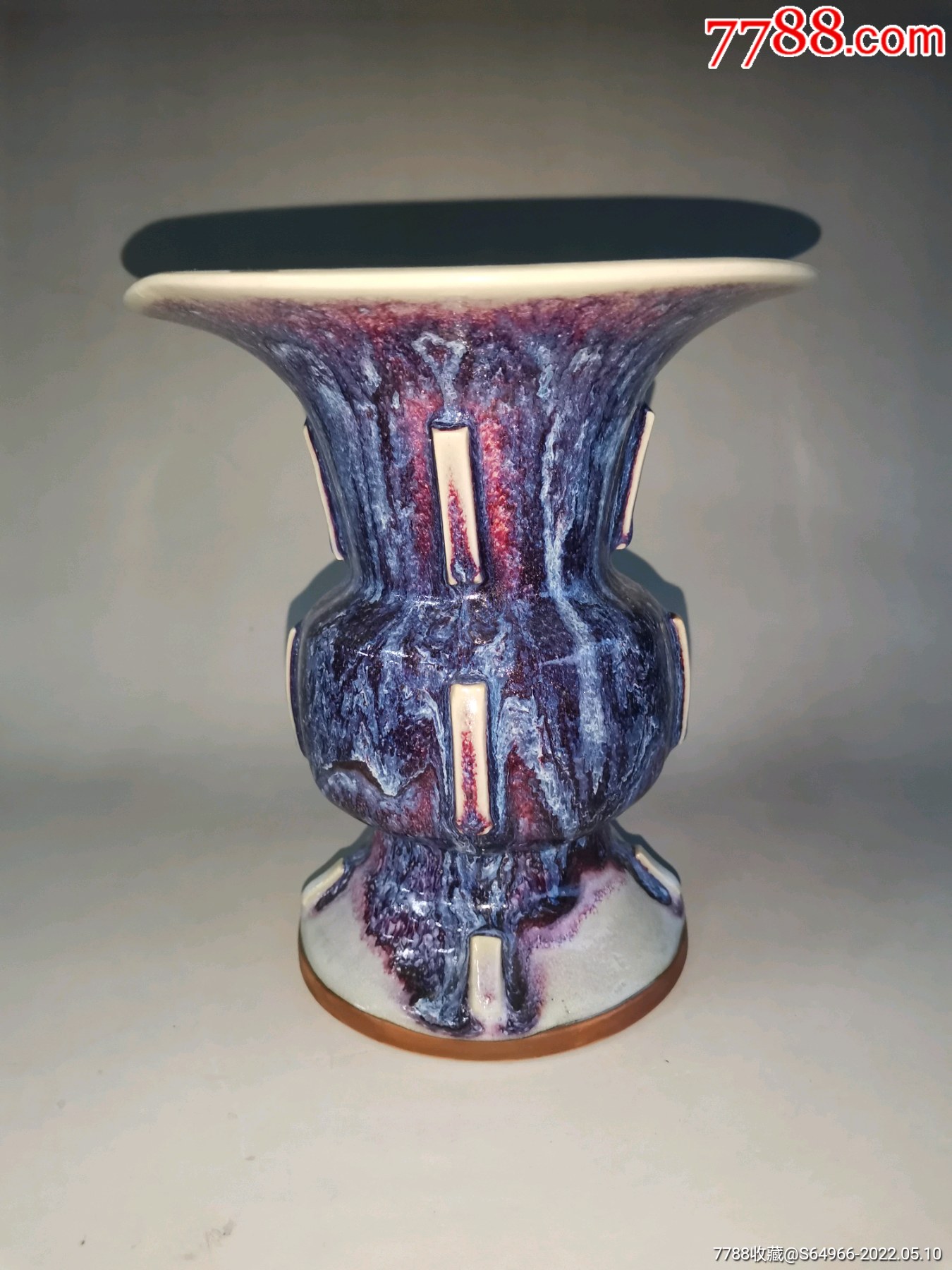 现代钧瓷出戟尊