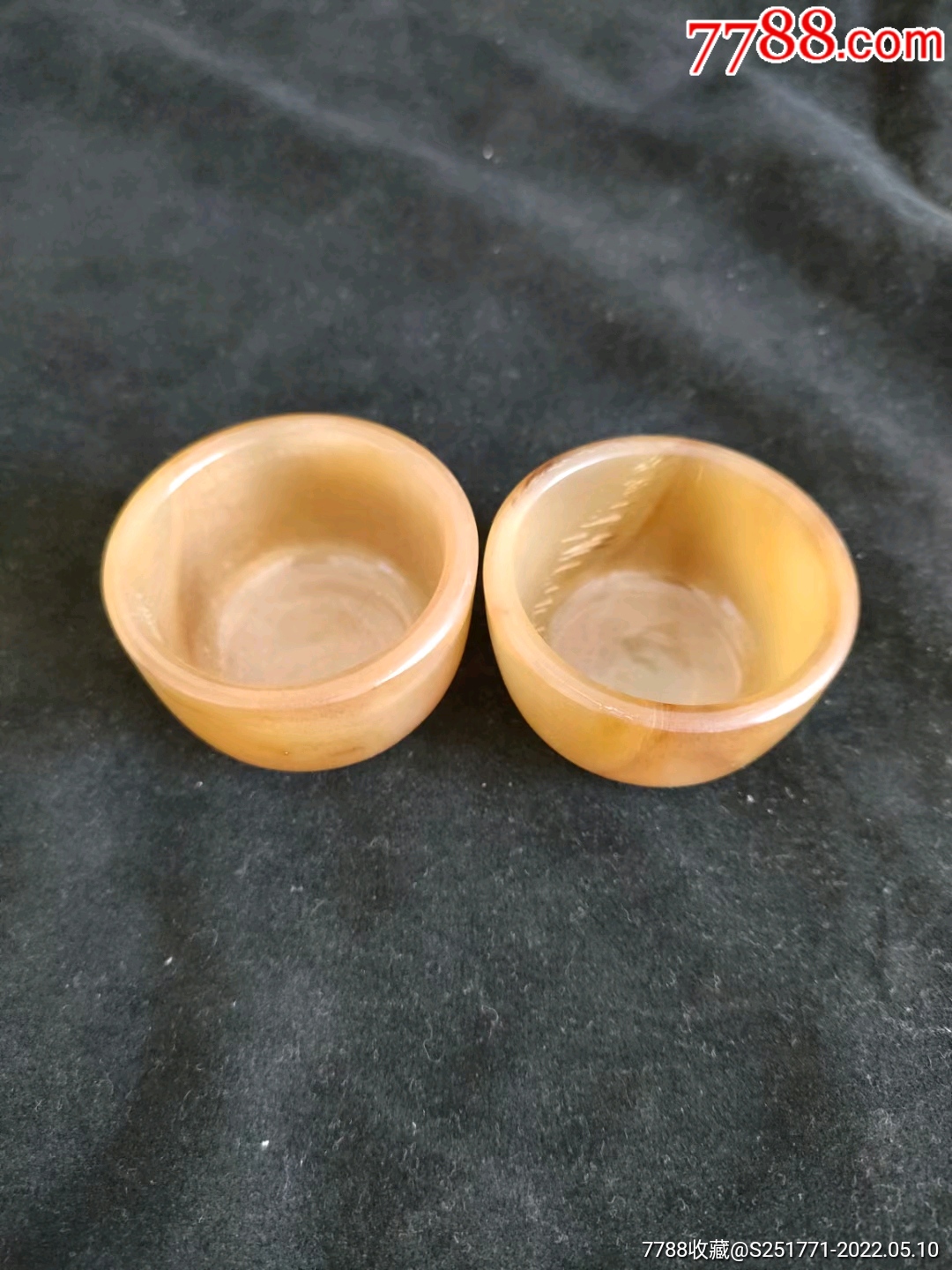 创汇期牛角杯子一对