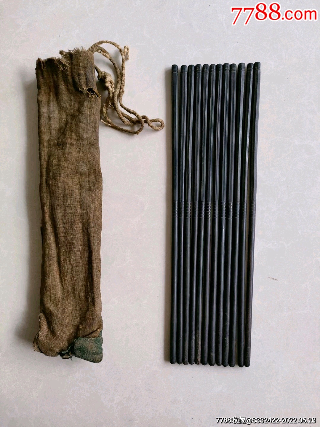 清代乌木筷子6双-价格:1200元-se87015845-其他生活用具-零售-7788酒