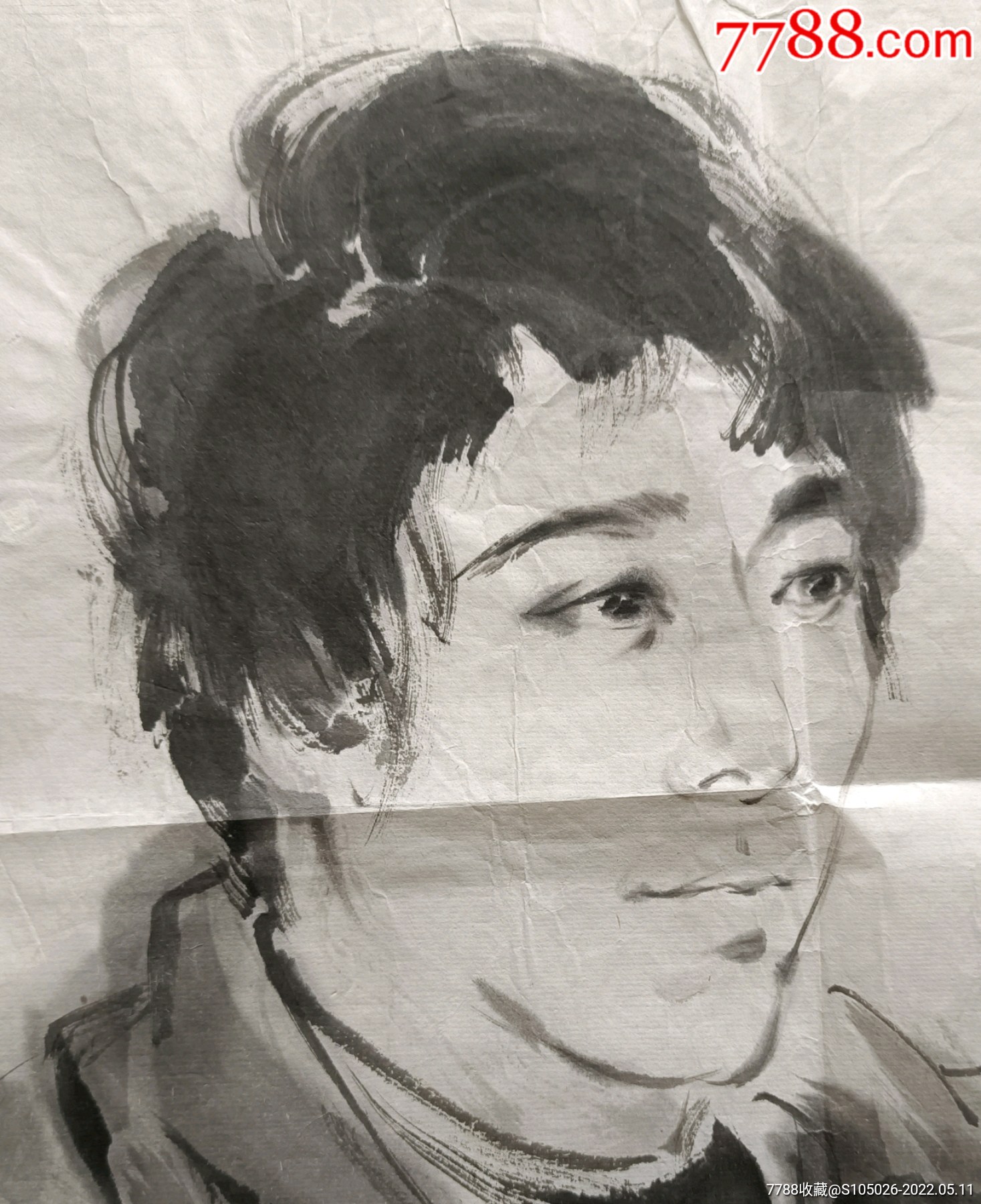 湖北美术学院原中国画学院院长教授著名画家叶军精品人物国画