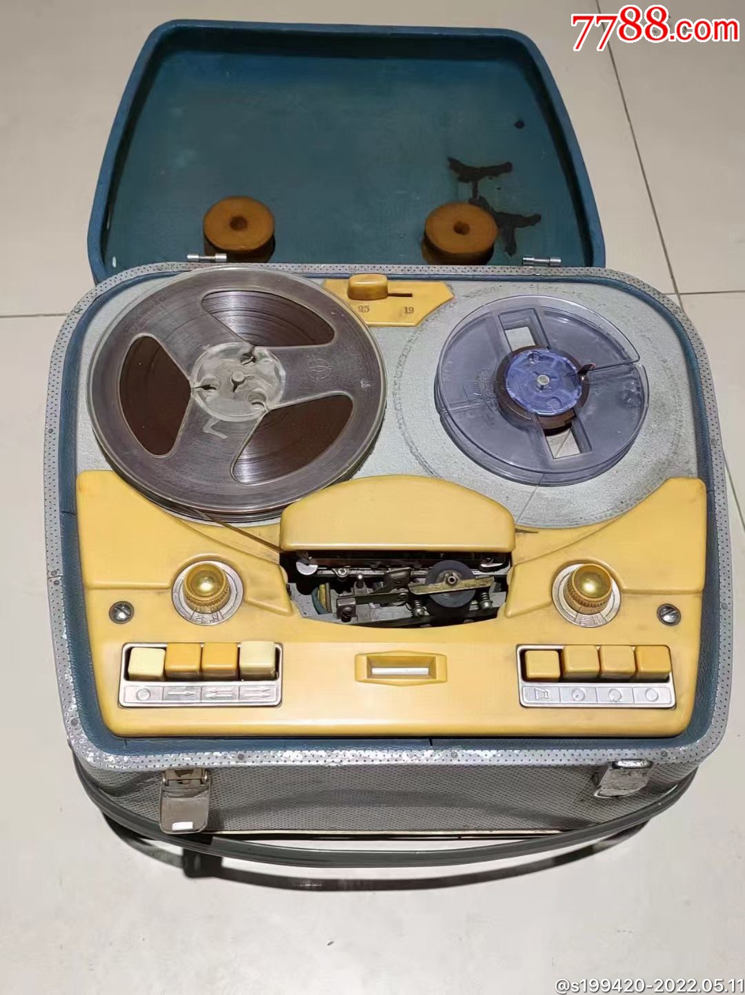 六十年代上海601电子管开盘机保存完好品相一流正常使用音质洪亮