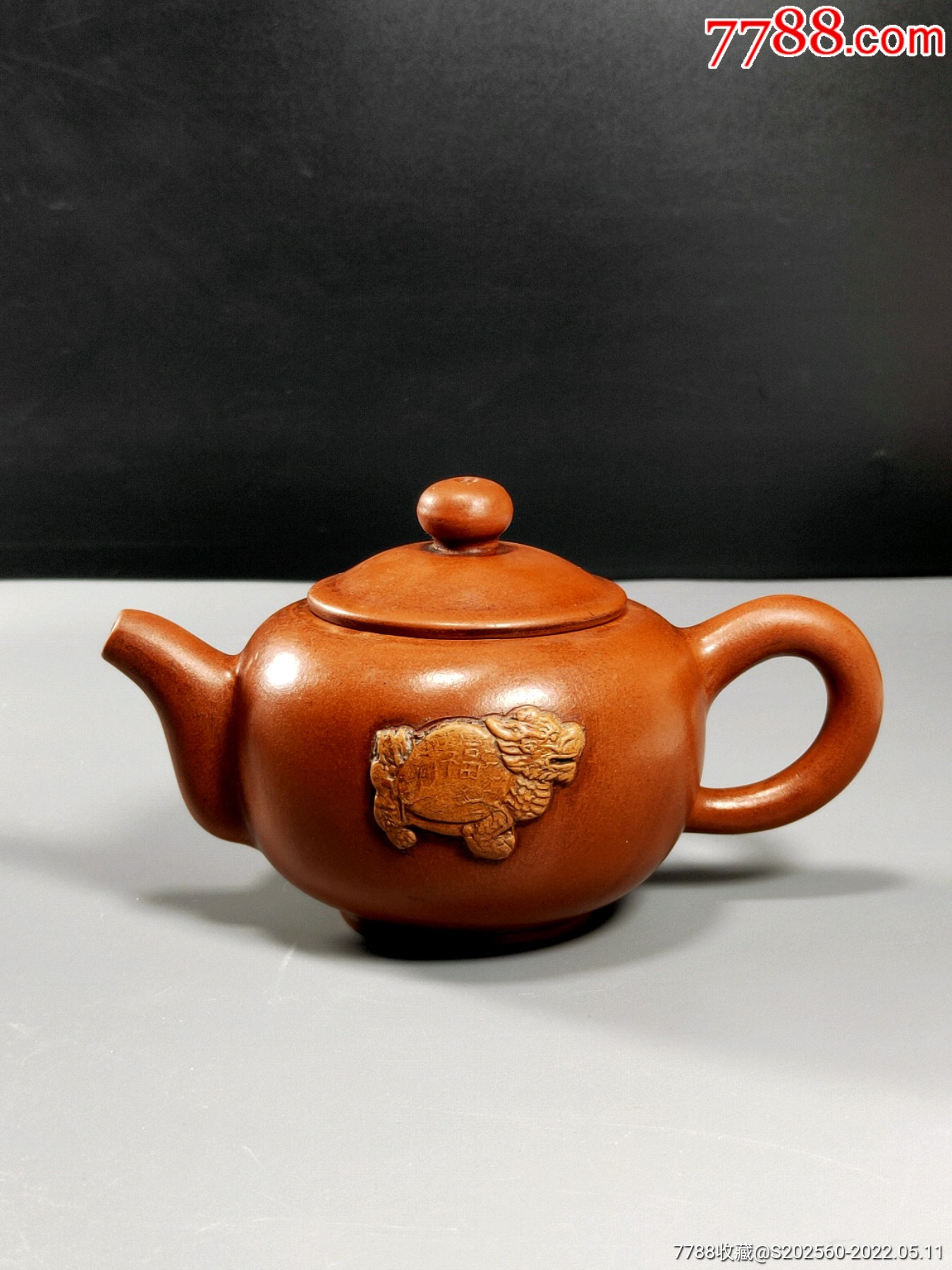 紫砂壶红泥精艺品龙龟壶15028