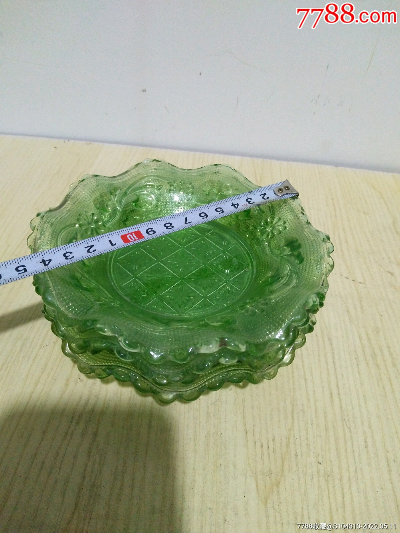 民国琉璃盘一套