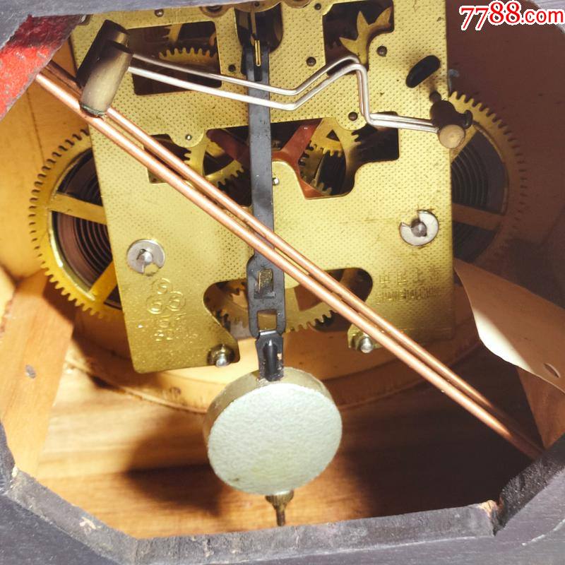 怀旧民俗老物件1980年上海三五牌555座钟台钟功能正常老茶馆摆件