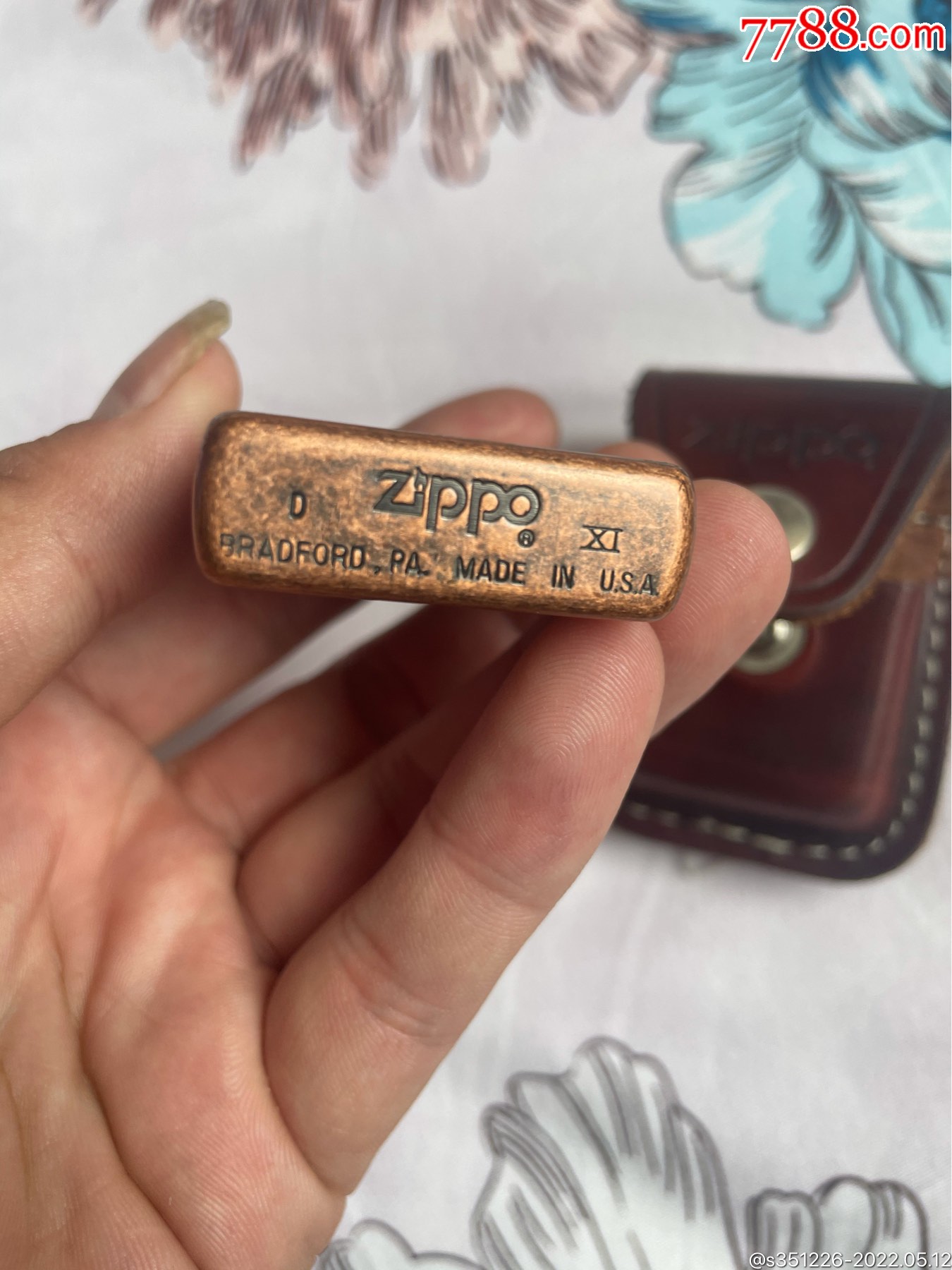 zippo紫铜的打火机芝宝打火机