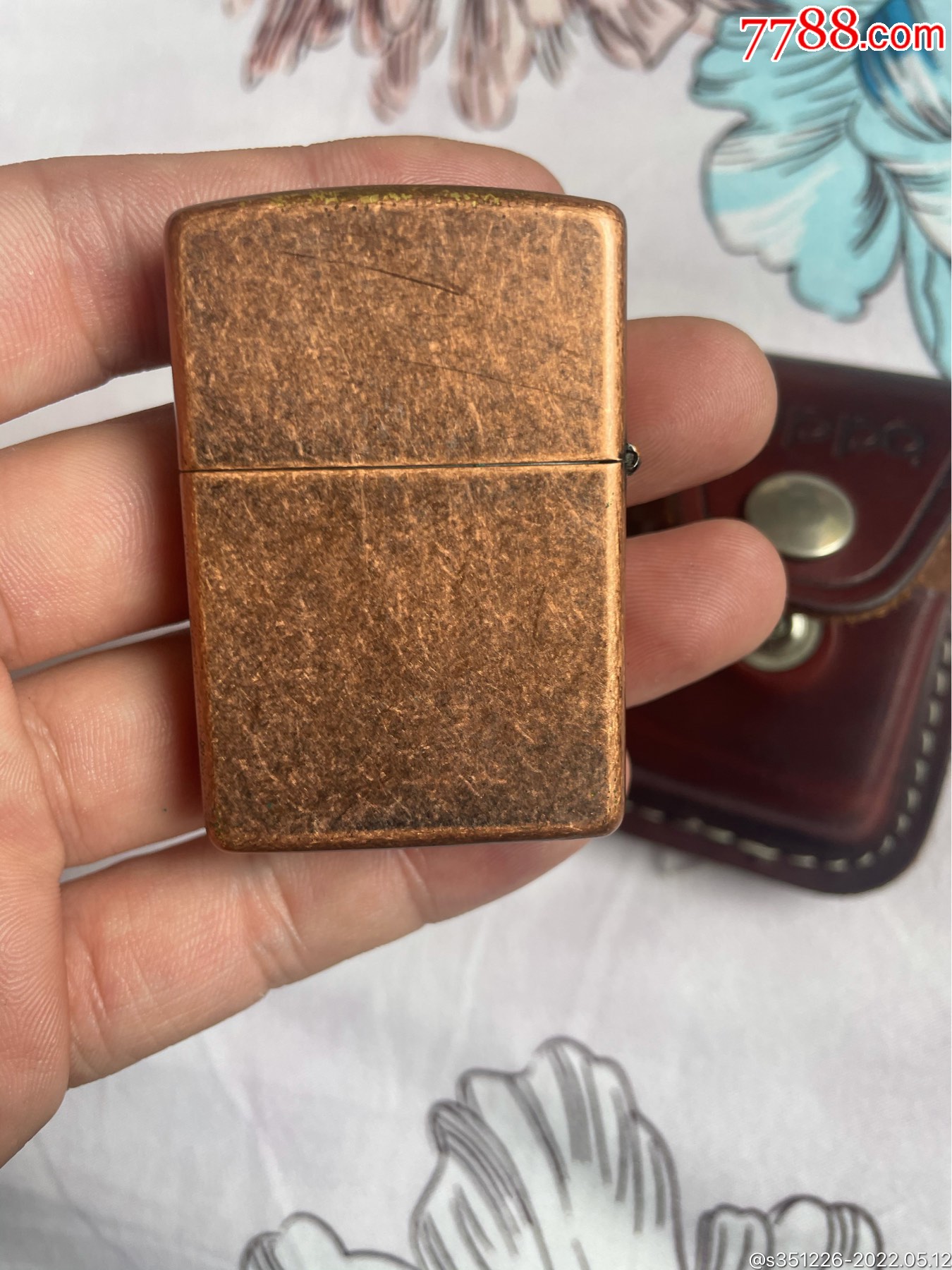 zippo紫铜的打火机芝宝打火机