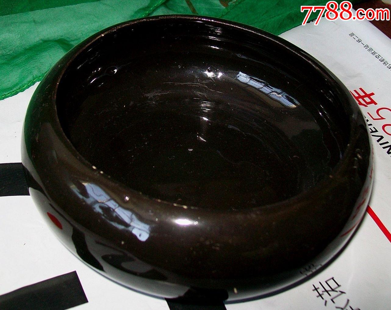 八十年代黑釉笔洗
