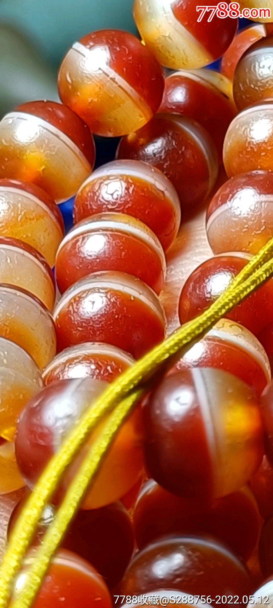 精品红玛瑙药师珠足数108