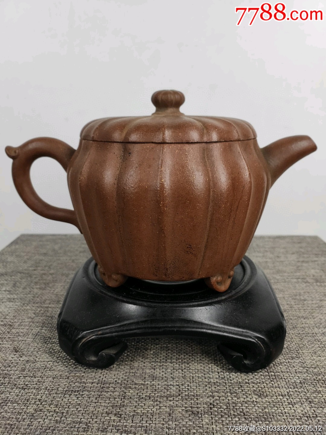 李茂林製】刻字底款,老紫砂壶一把,保存完整,十_价格480元_第1张_7788