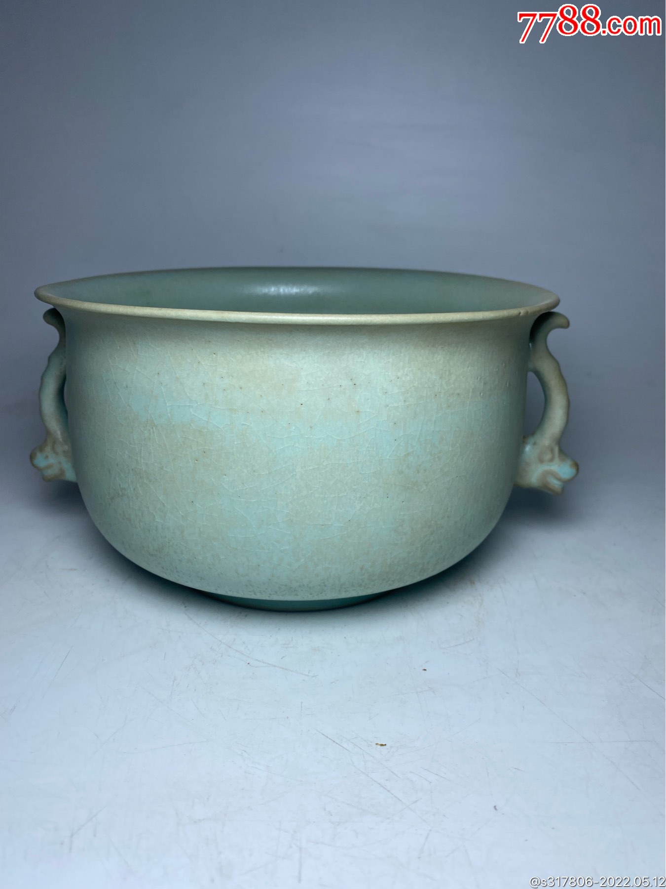 汝窑双耳尊-价格:600元-se87052990-青瓷/秘色瓷-零售-7788债券收藏