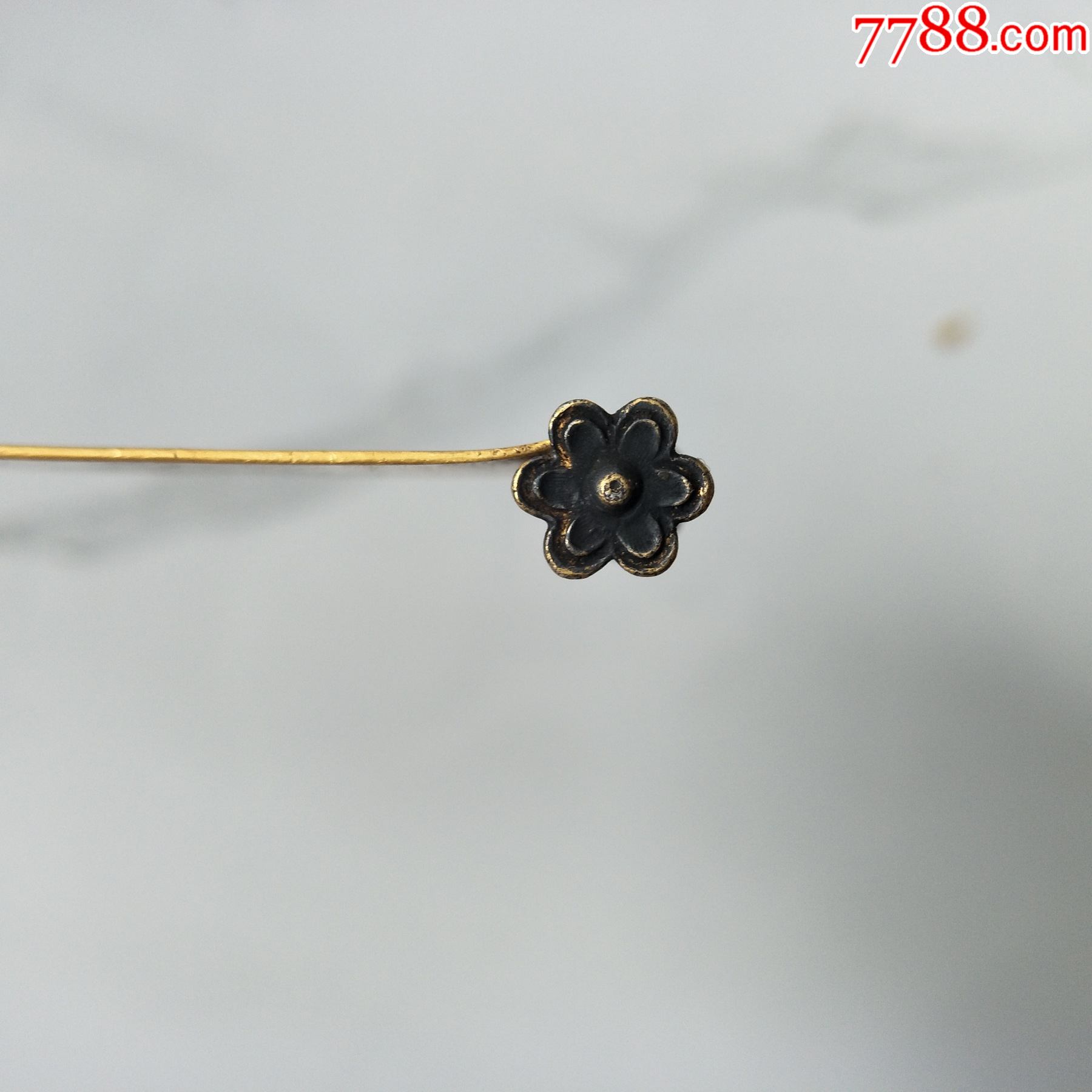 清代高档金包银蒙古贵族扁簪子包老包邮非常稀少顶级藏品