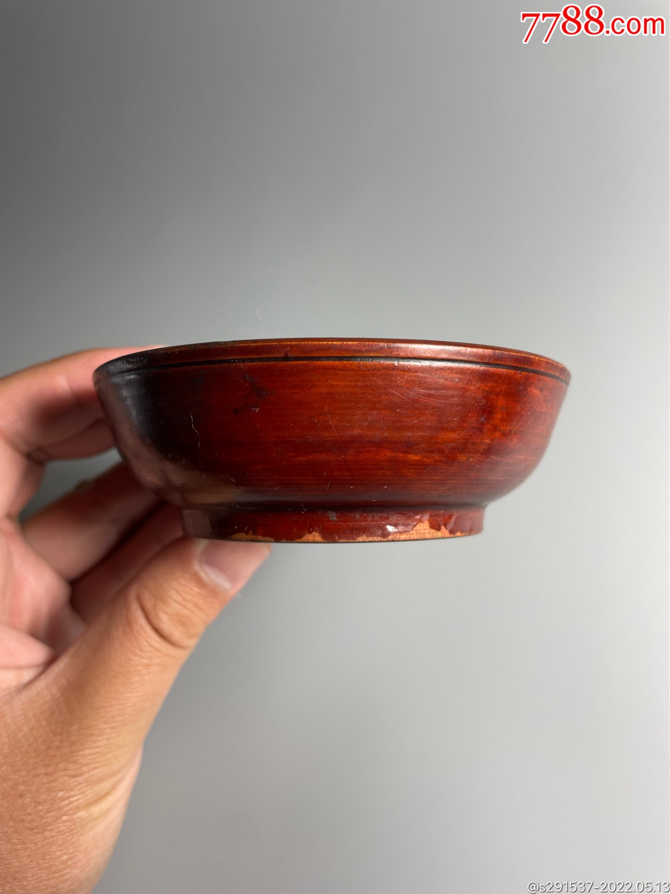 清代大漆木胎碗-价格:100元-se87055590-其他旧漆器-零售-7788票证网