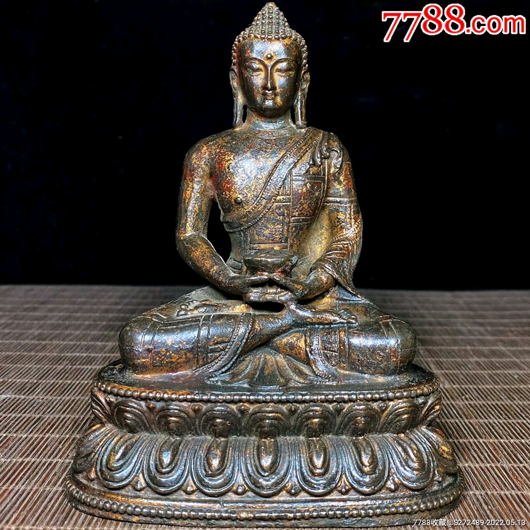铜释迦摩尼如来佛祖,不议价-价格:228元-se87058189-铜像/铜佛像-零售